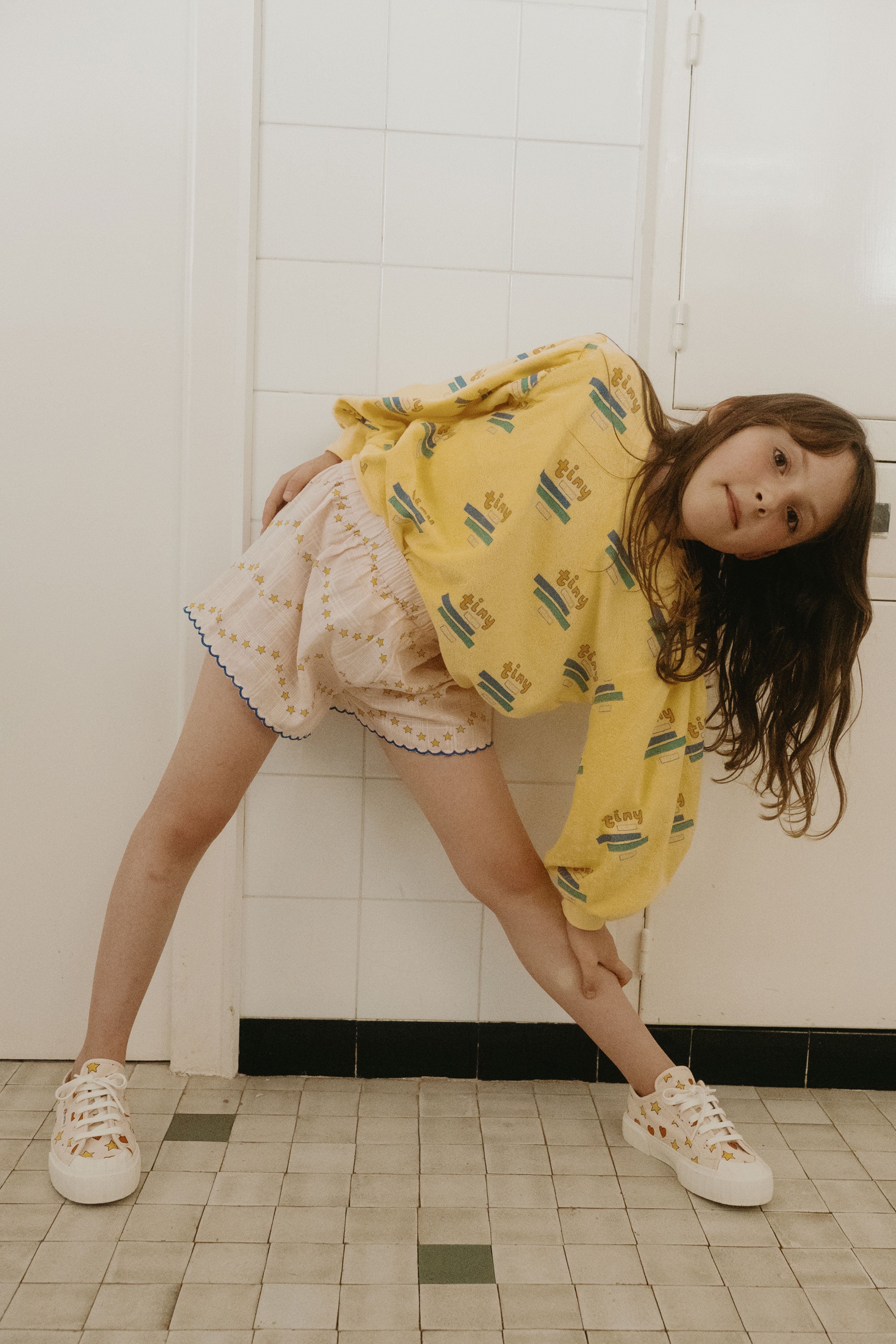 TINY X SUPERGA HEARTS & STARS KIDS SNEAKERS