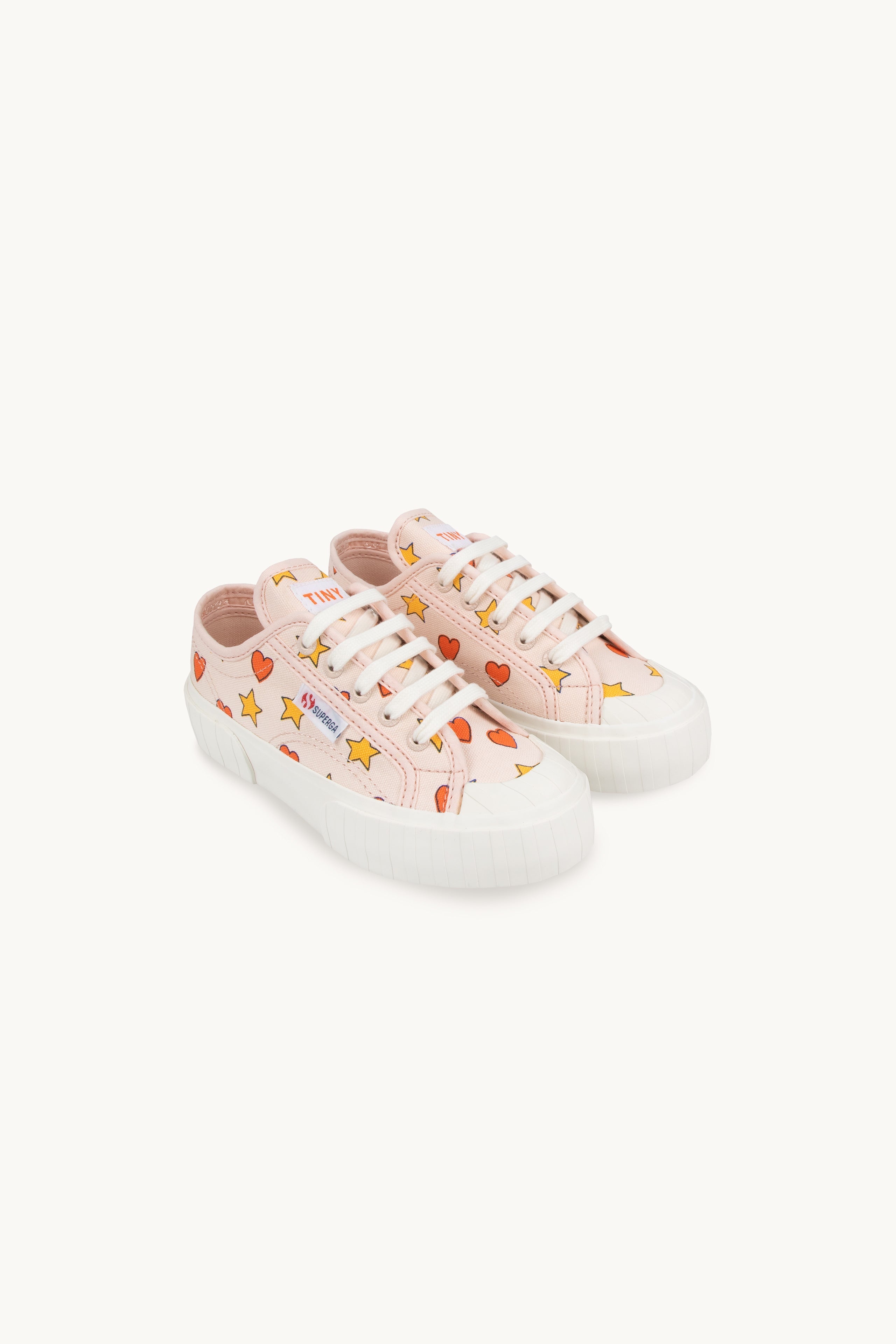 TINY X SUPERGA HEARTS & STARS KIDS SNEAKERS