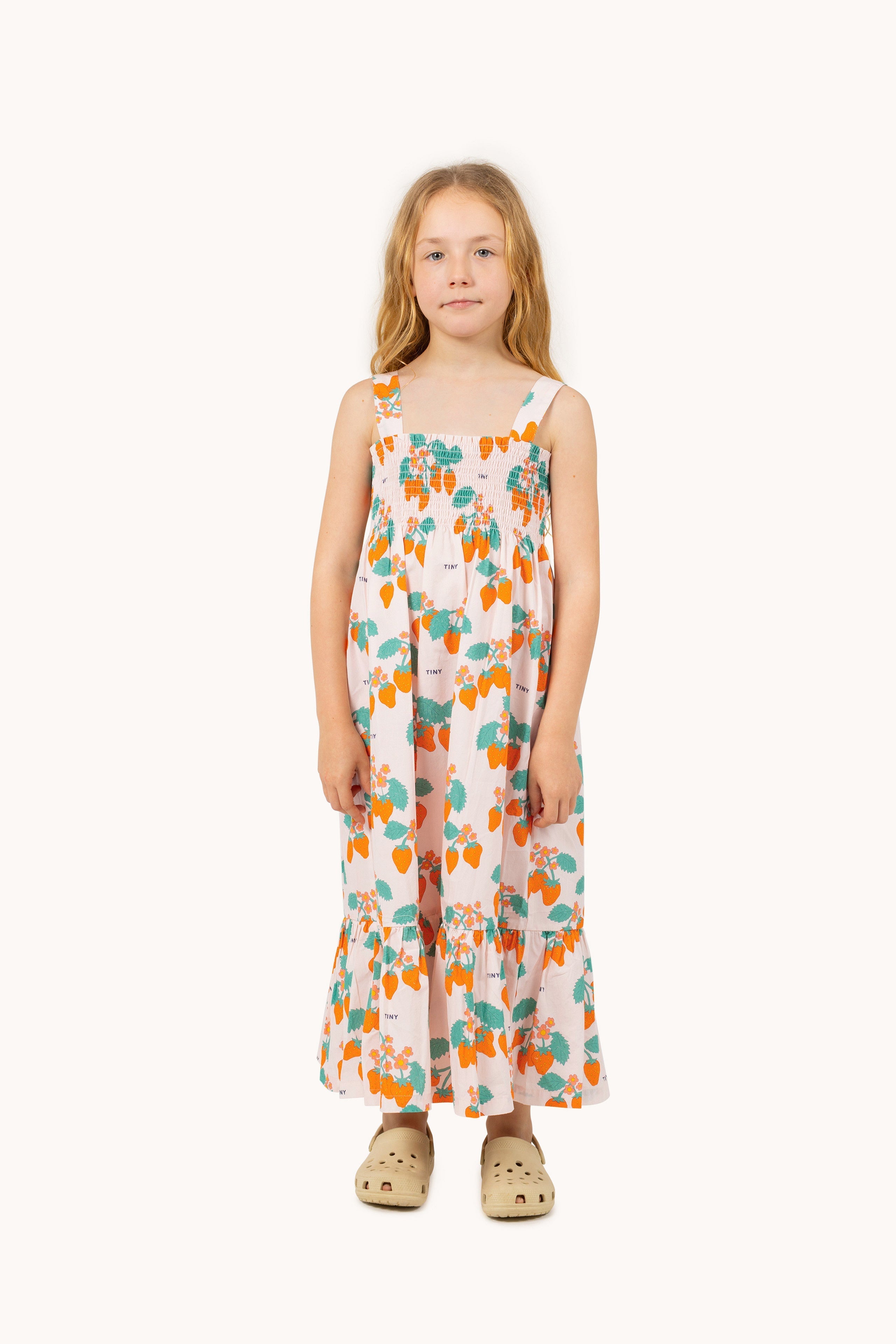 STRAWBERRIES WOVEN DRESS