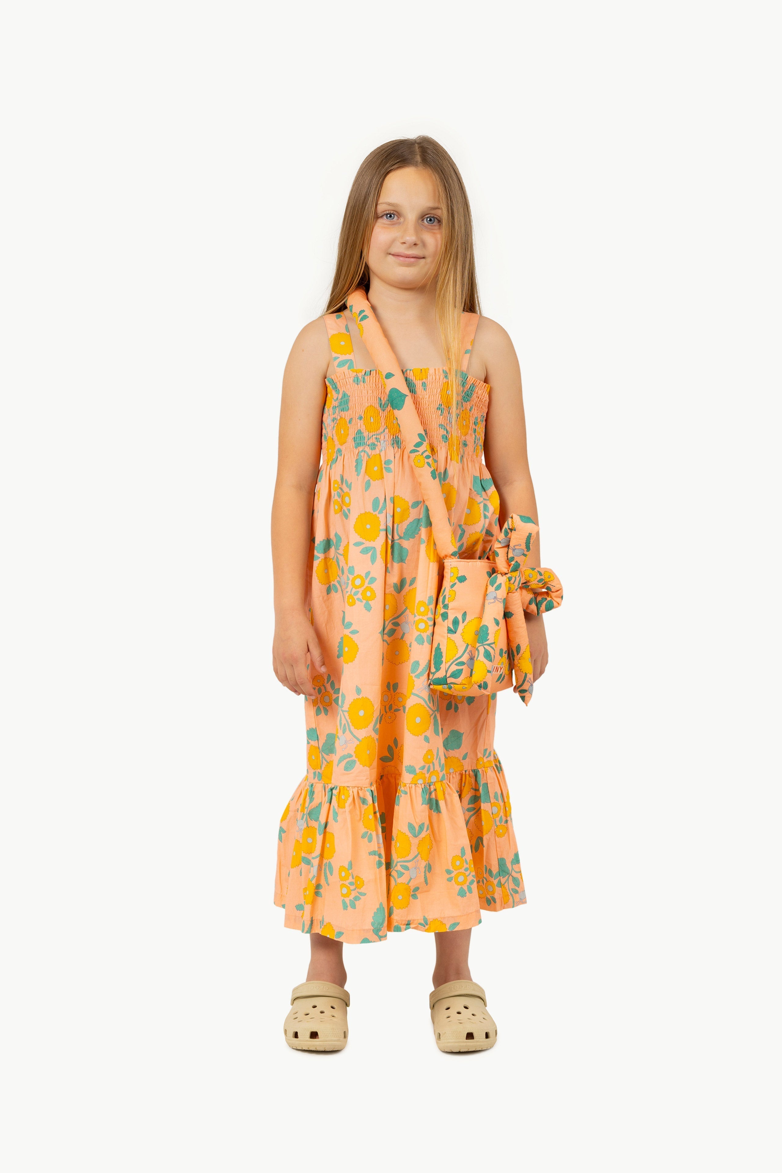 FLOWERS WOVEN DRESS