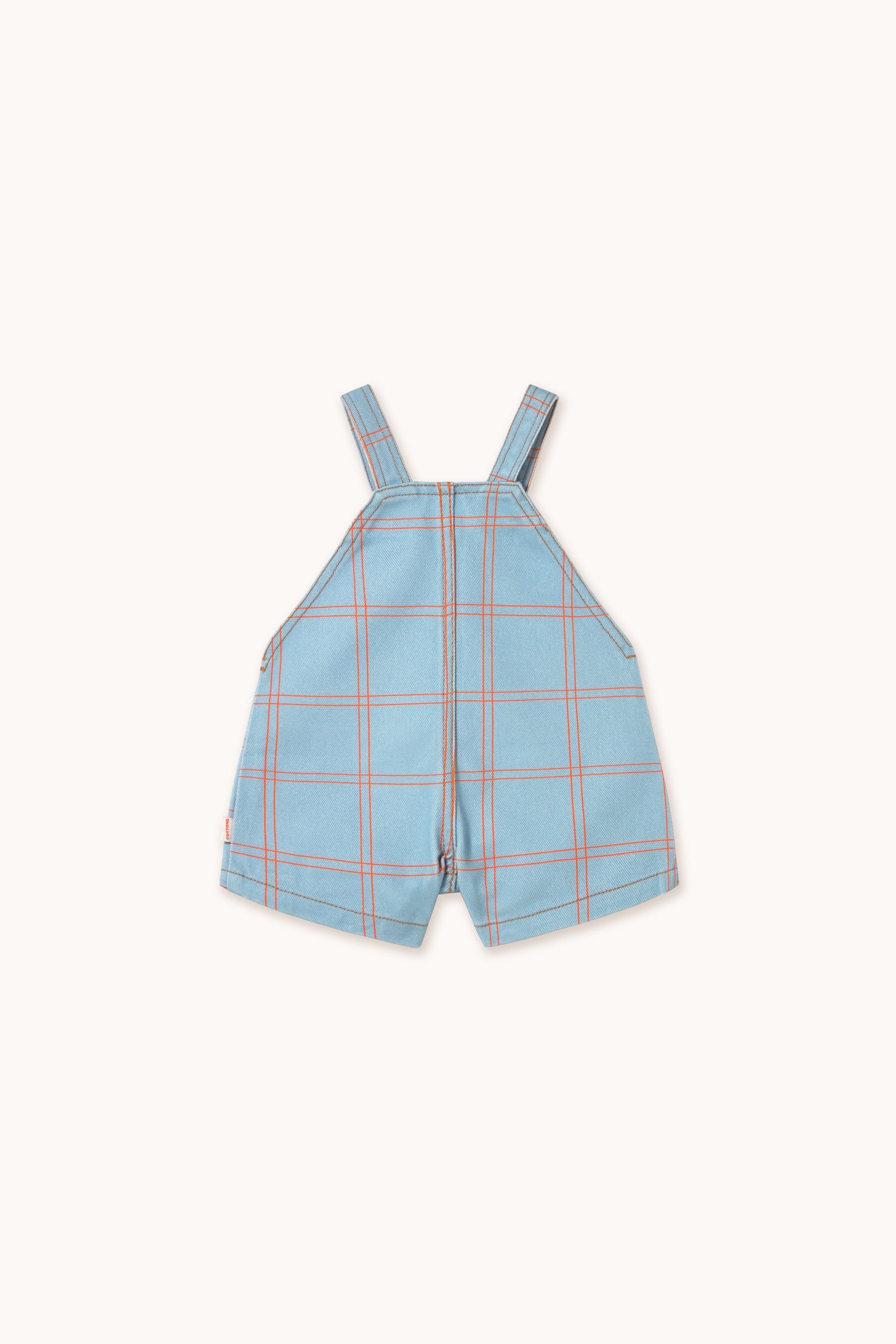 CHECK SHORT DUNGAREE