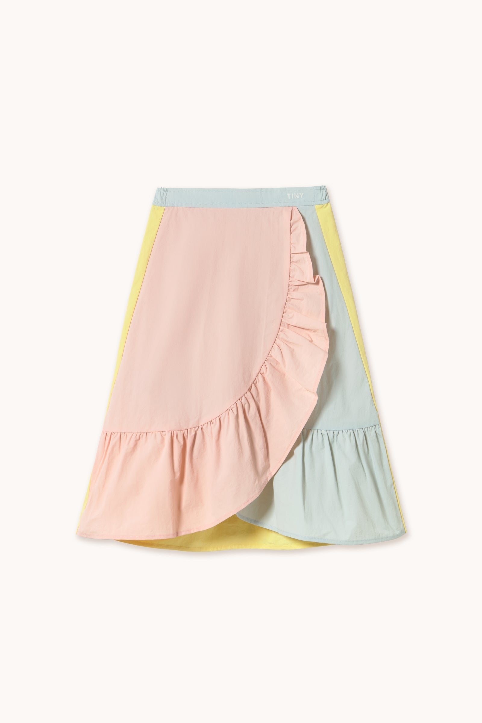 WRAP COLOR BLOCK SKIRT