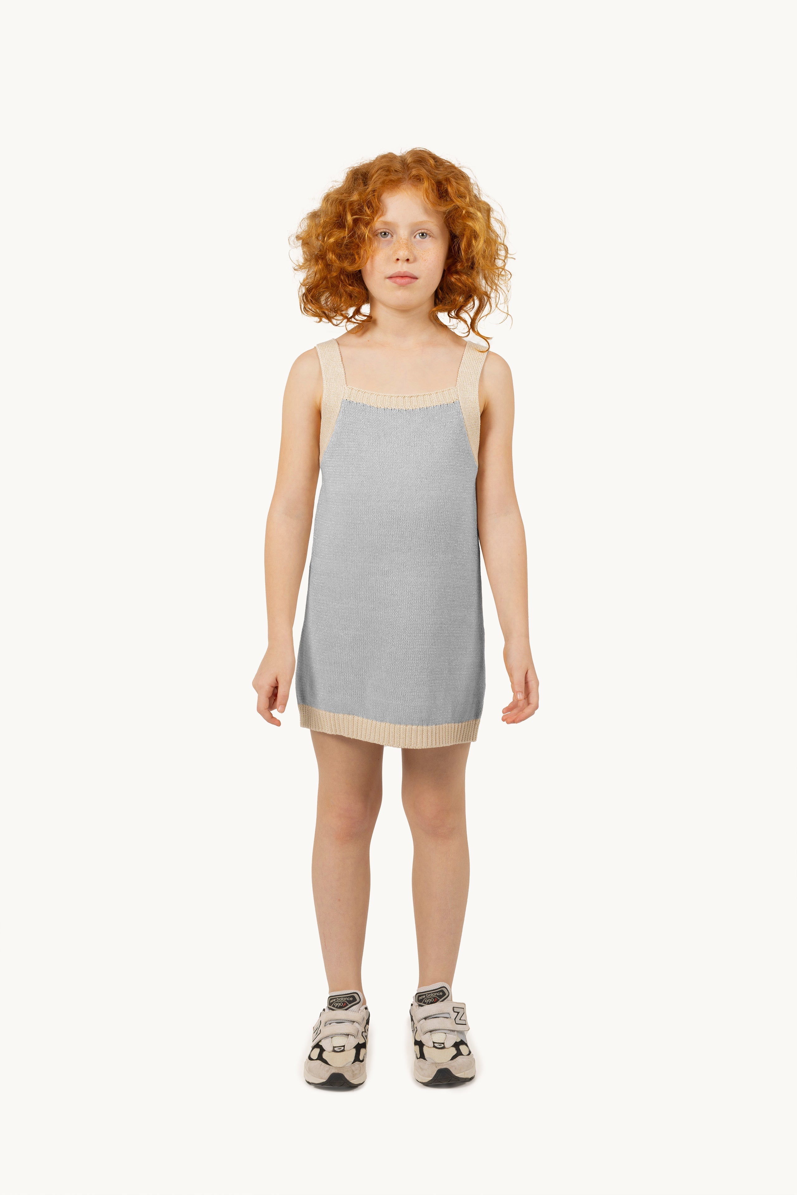 METALLIC KNITTED DRESS