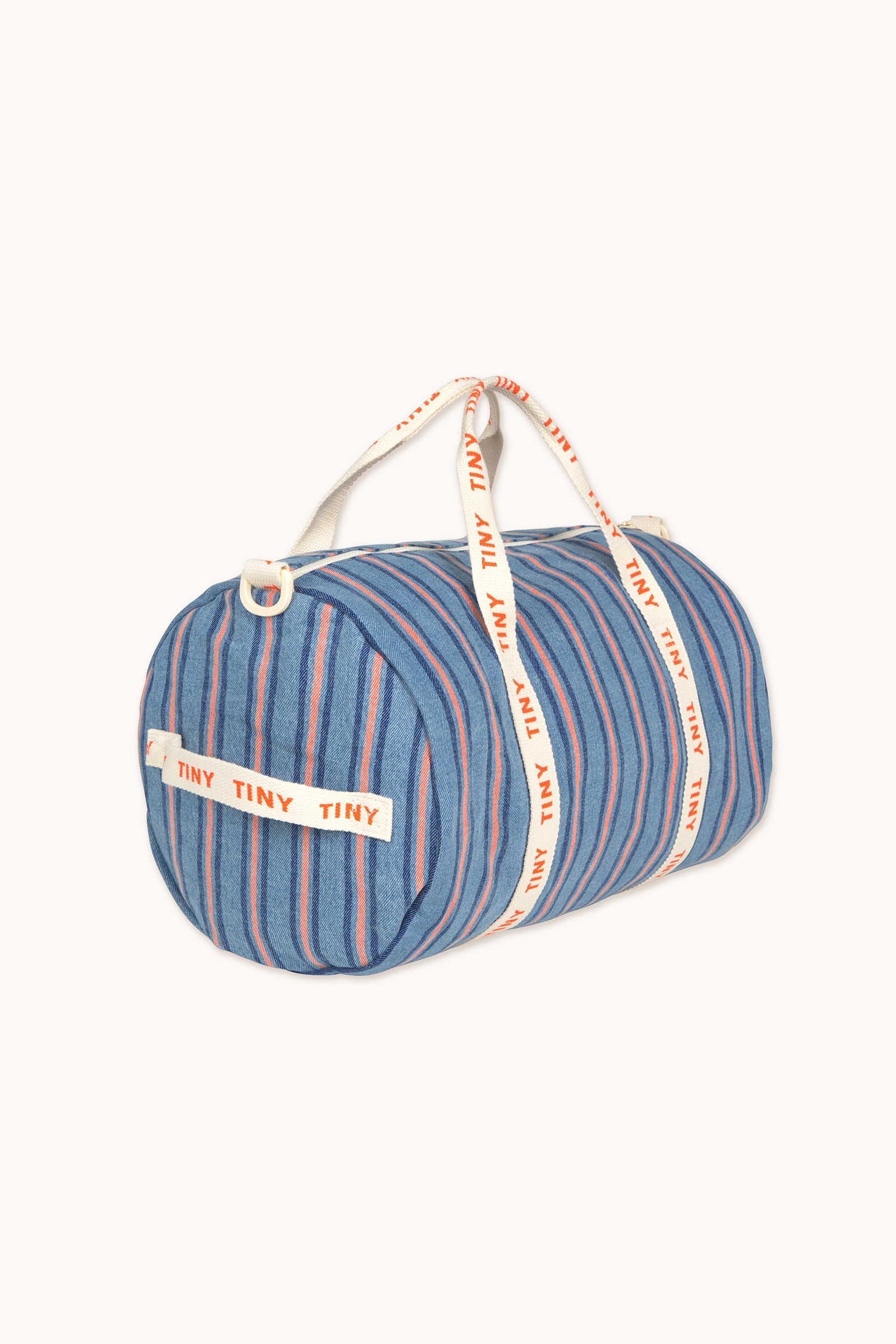 STRIPES DENIM DUFFLE BAG