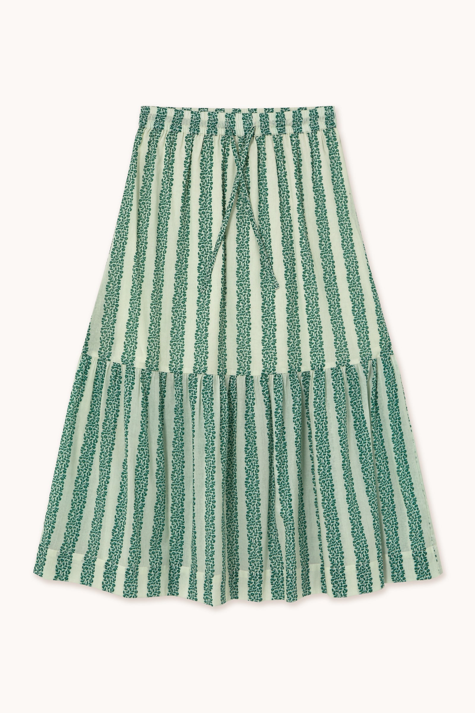 FLOWERS FRILL SKIRT