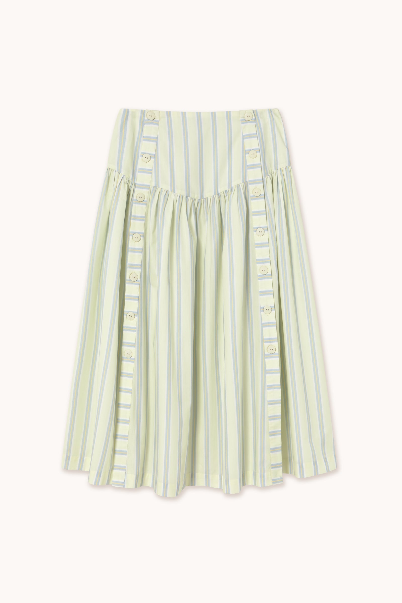 STRIPES BUTTONED SKIRT