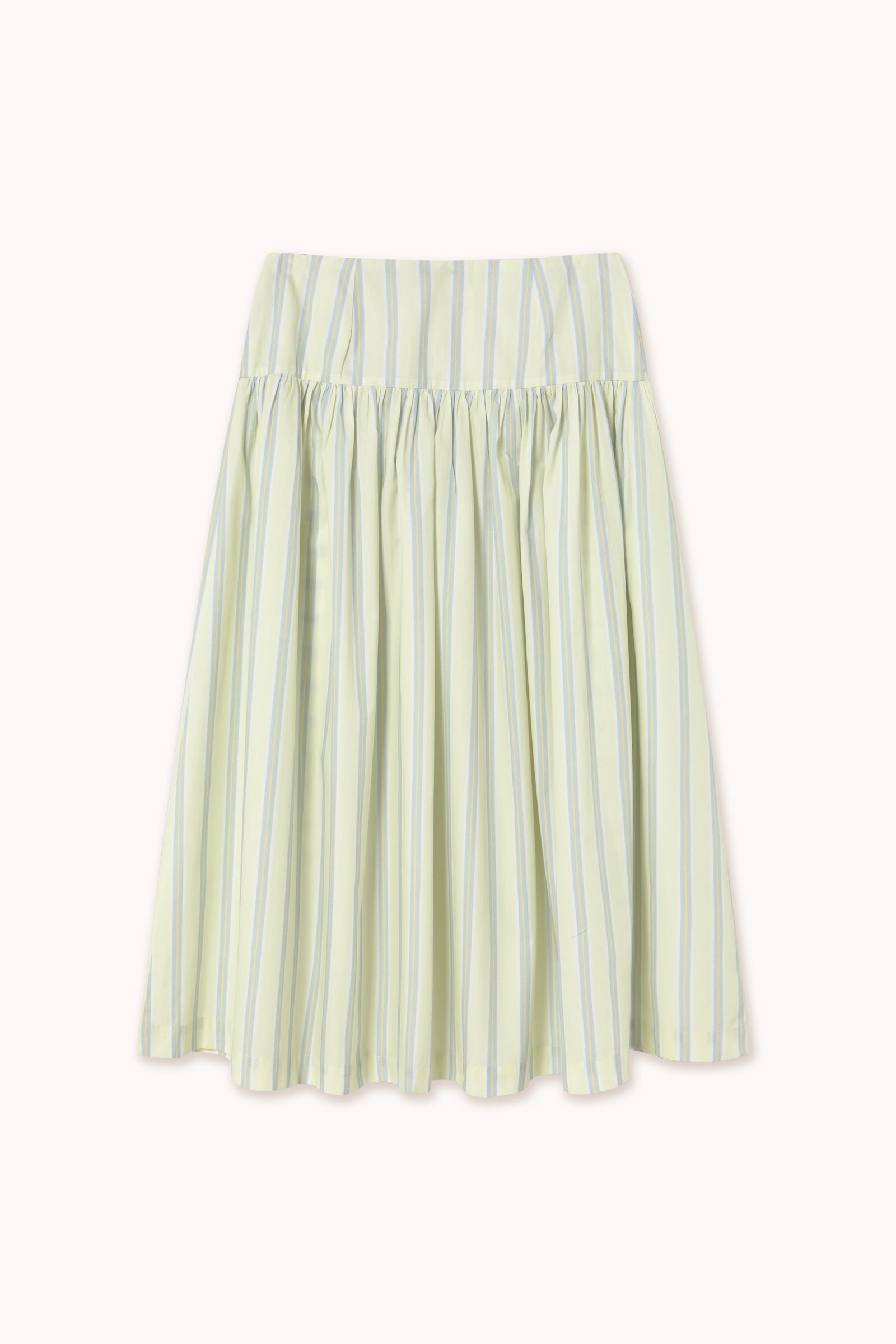 STRIPES BUTTONED SKIRT