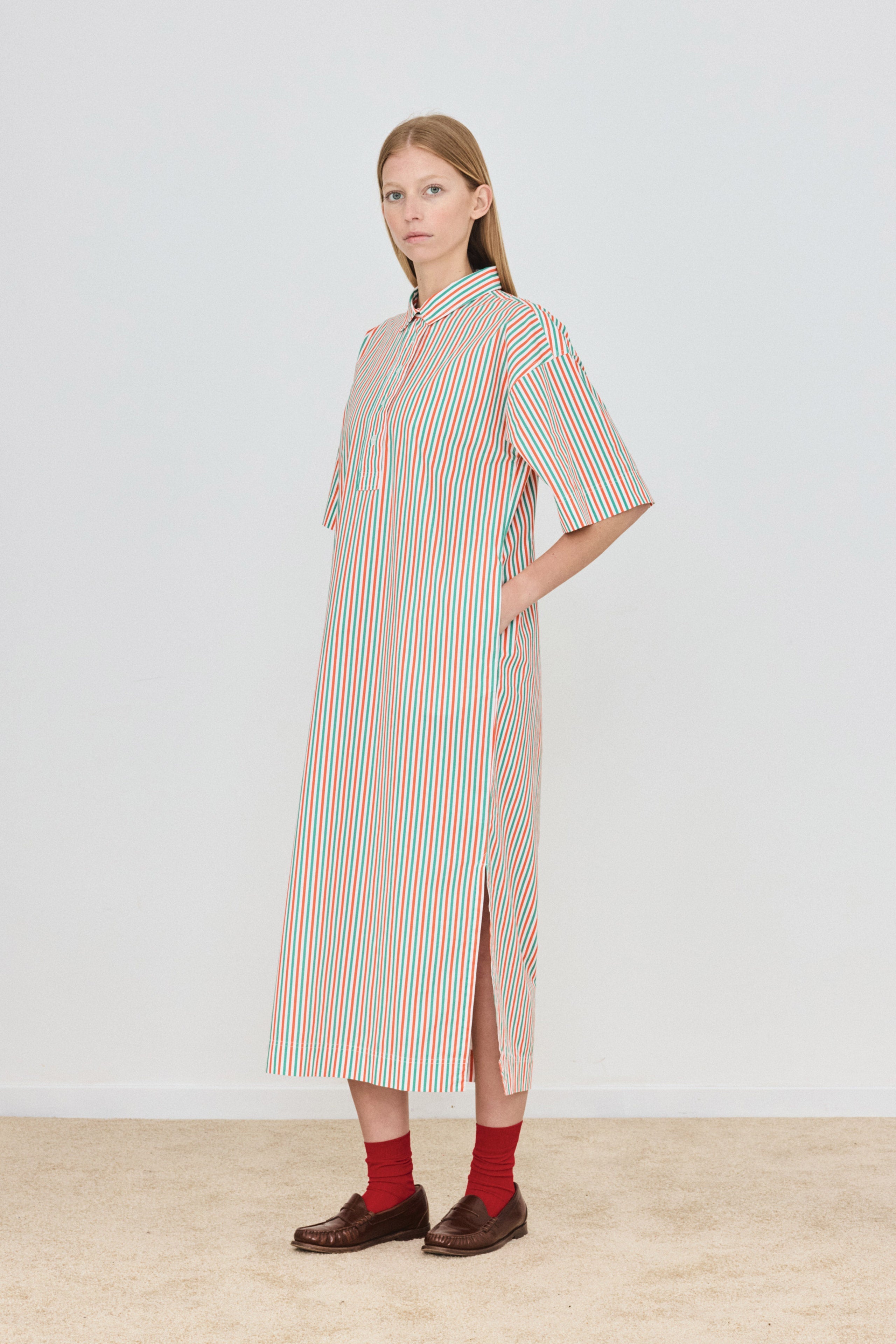 VESTIDO CAMISA RAYAS