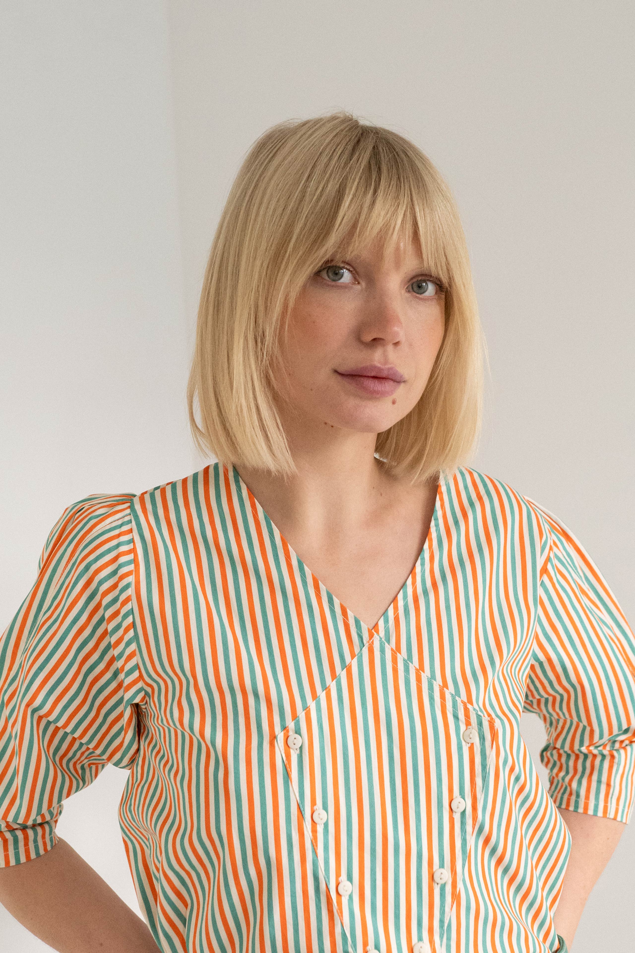 BLUSA CUELLO P RAYAS