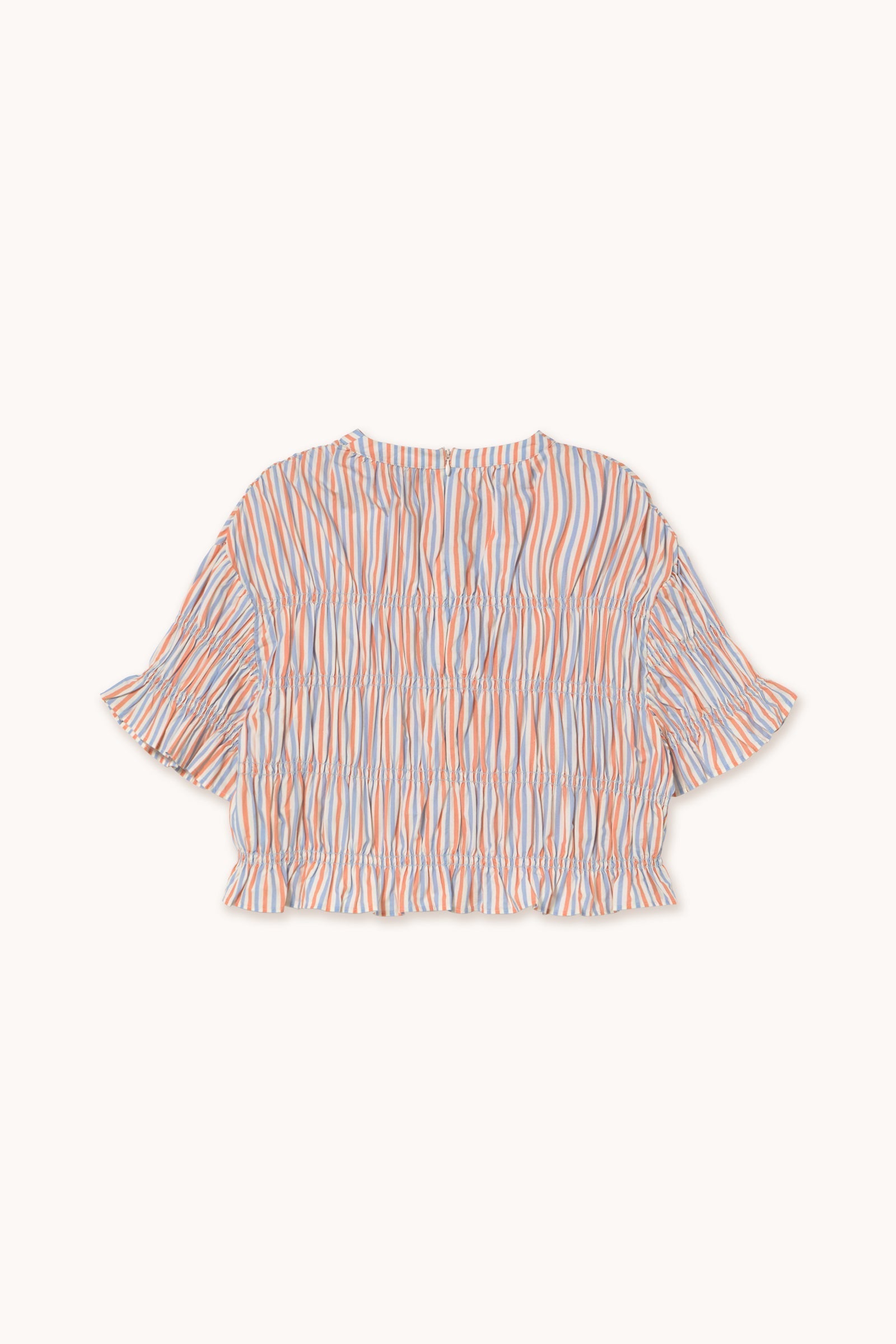 STRIPED SMOCKED TOP