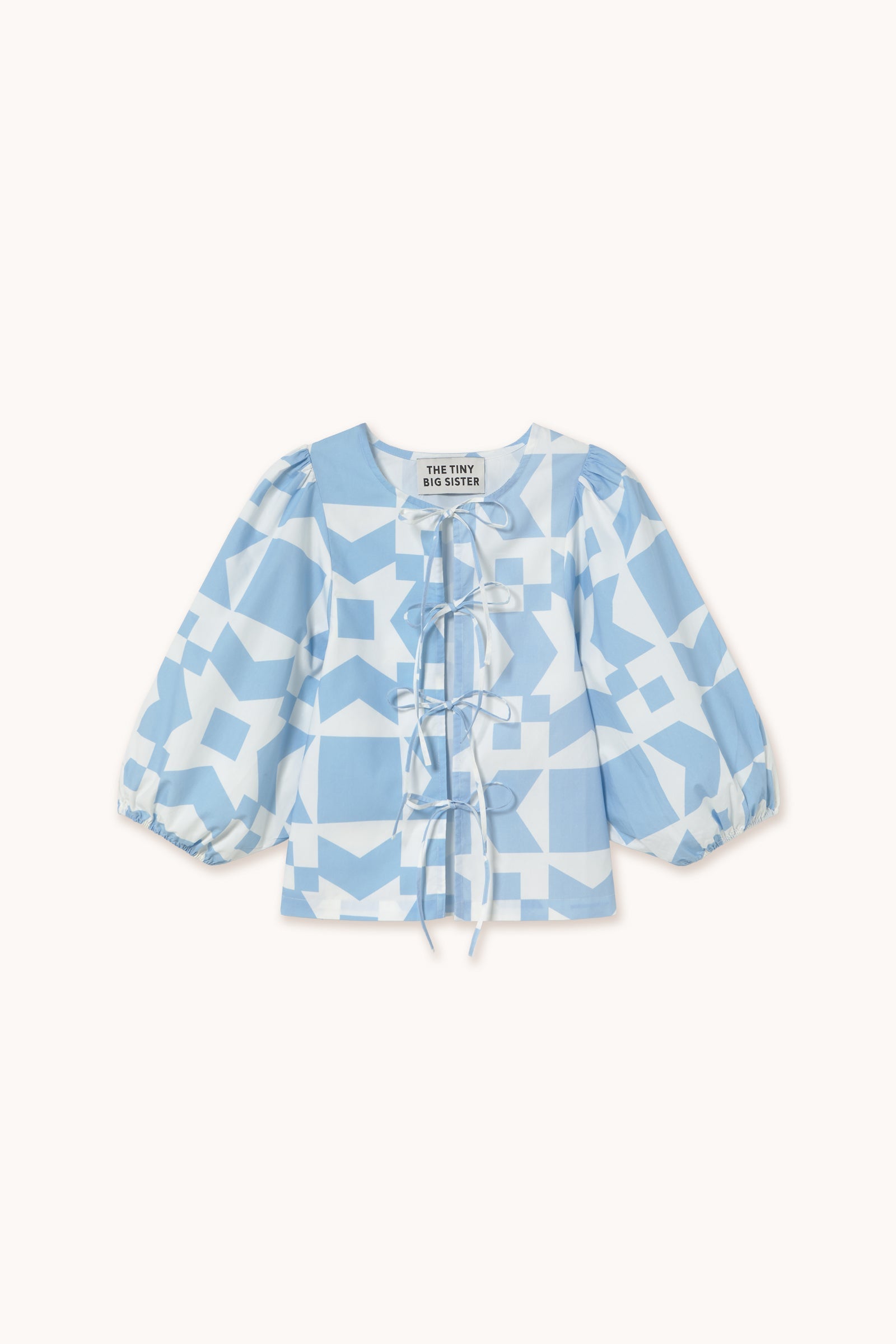GEOMETRIC BLUSA MANGA Abullonada