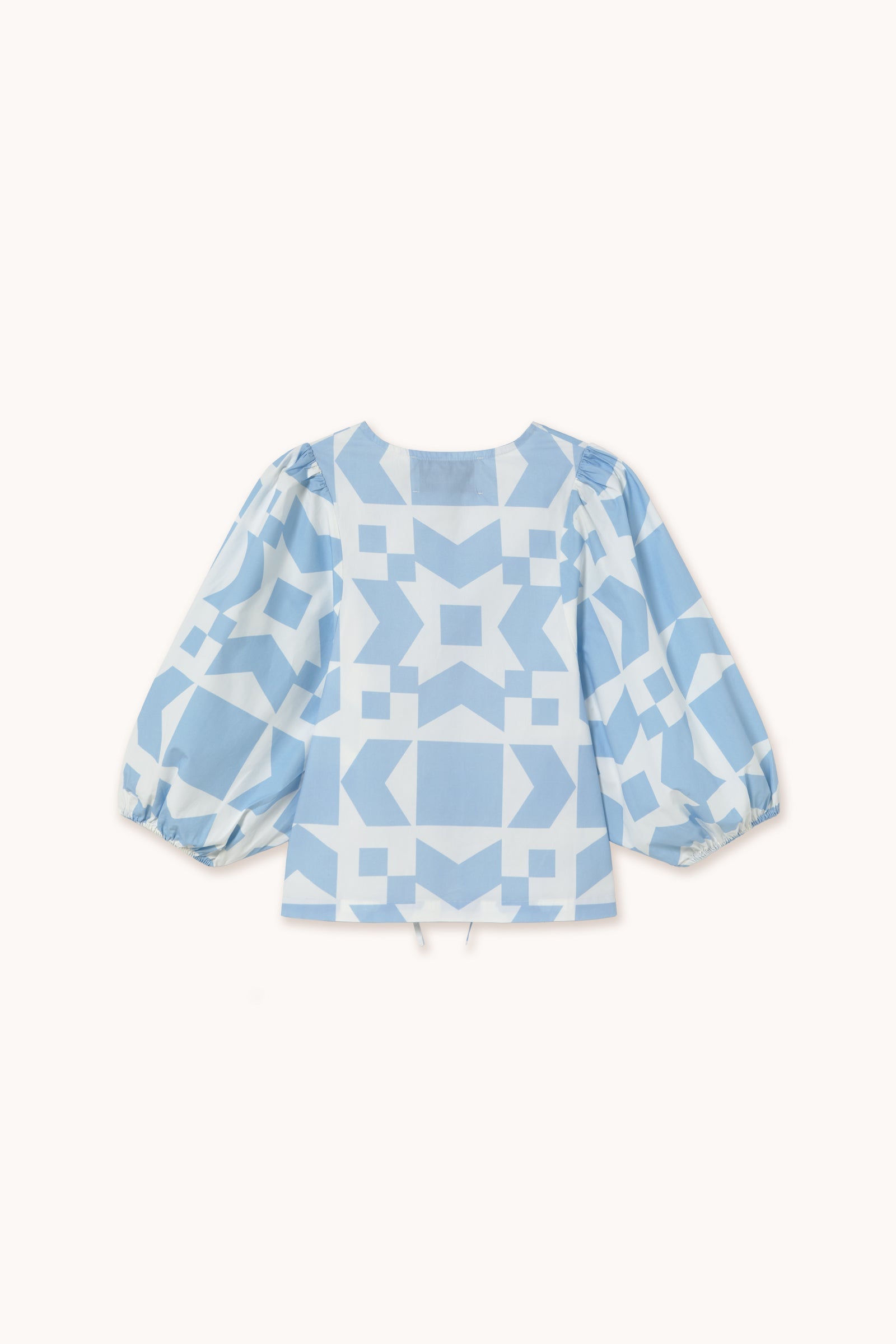 GEOMETRIC BLUSA MANGA Abullonada
