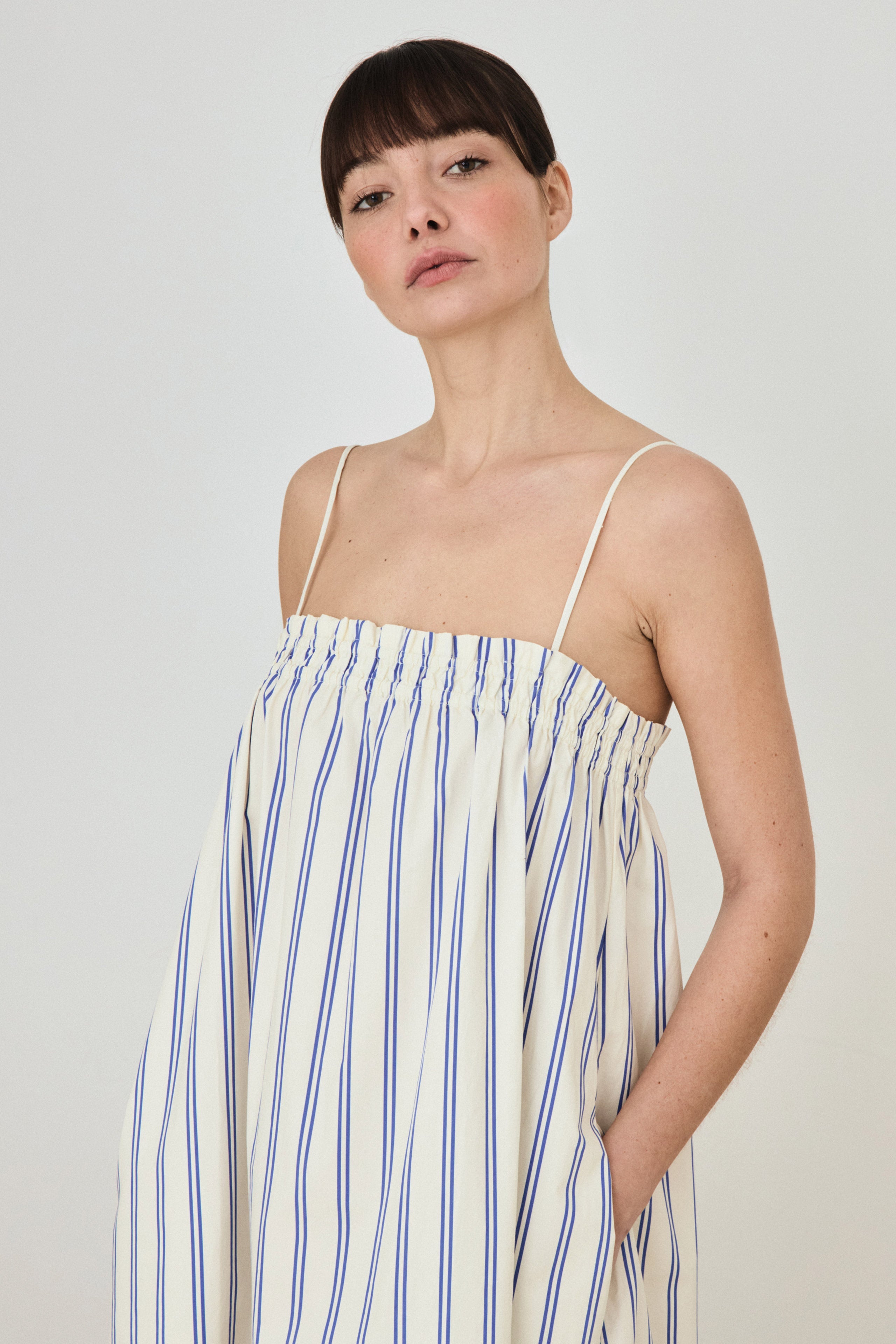 STRIPED MAXI DRESS