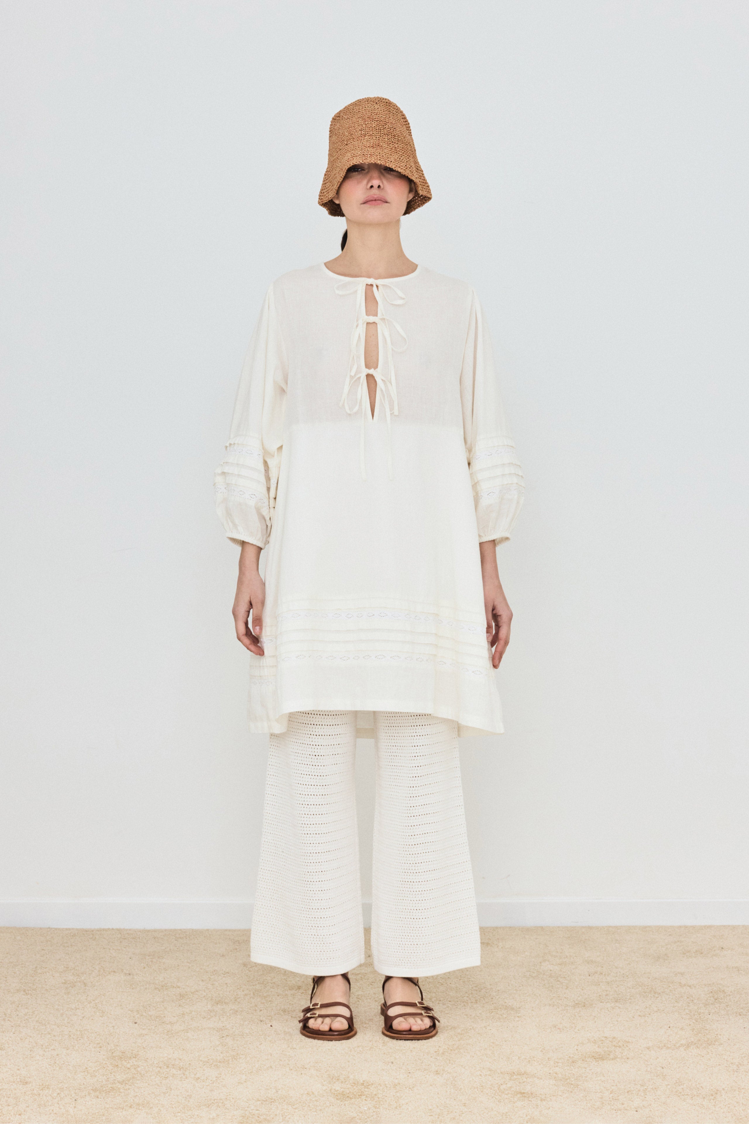 PUFF SLEEVES DRESS