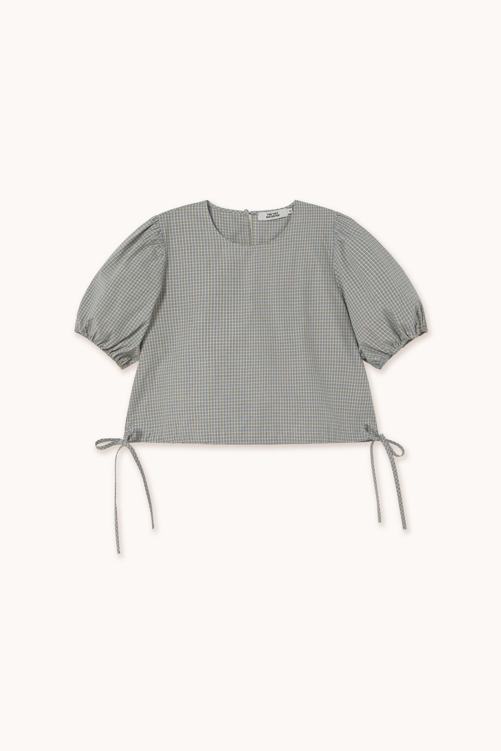 BLUSA MANGAS ABULLONADAS SMALL CHECK