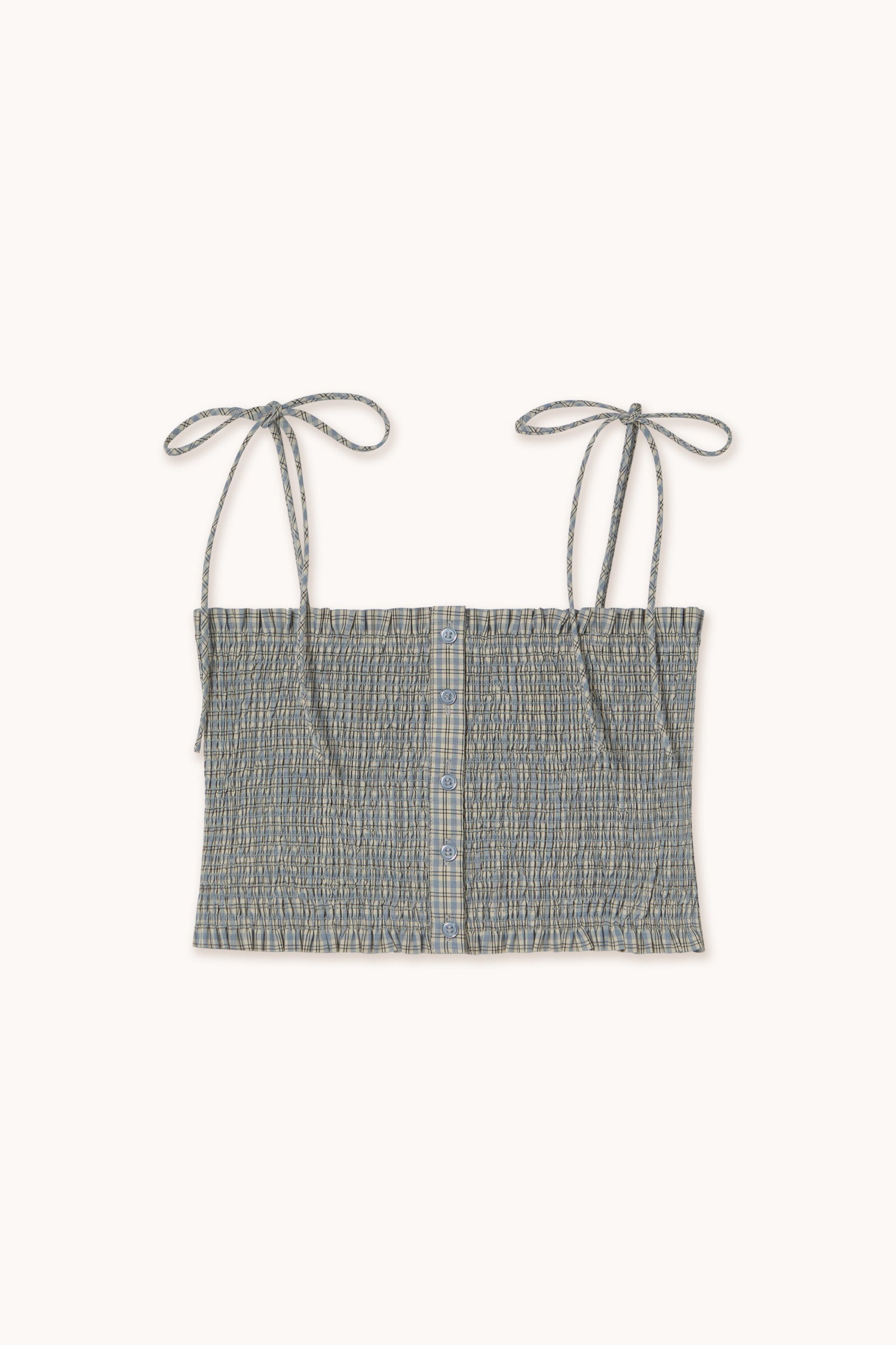 SMALL CHECK CROPPED TOP