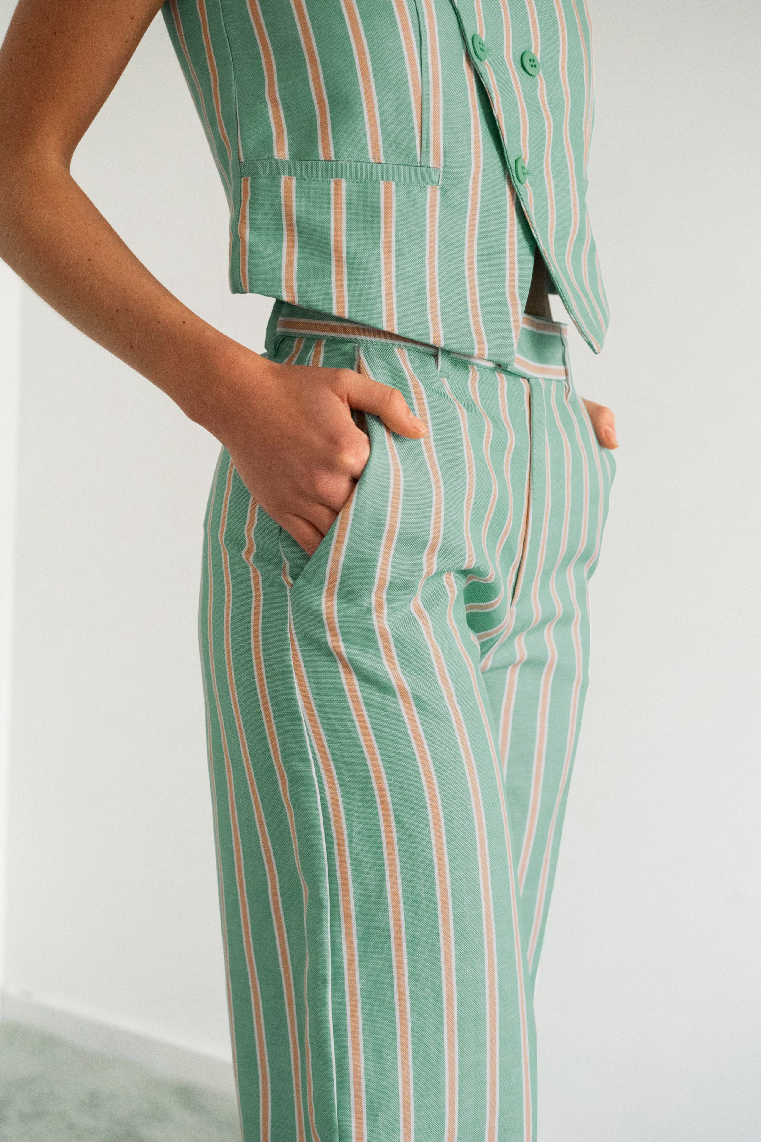 STRIPED TROUSERS