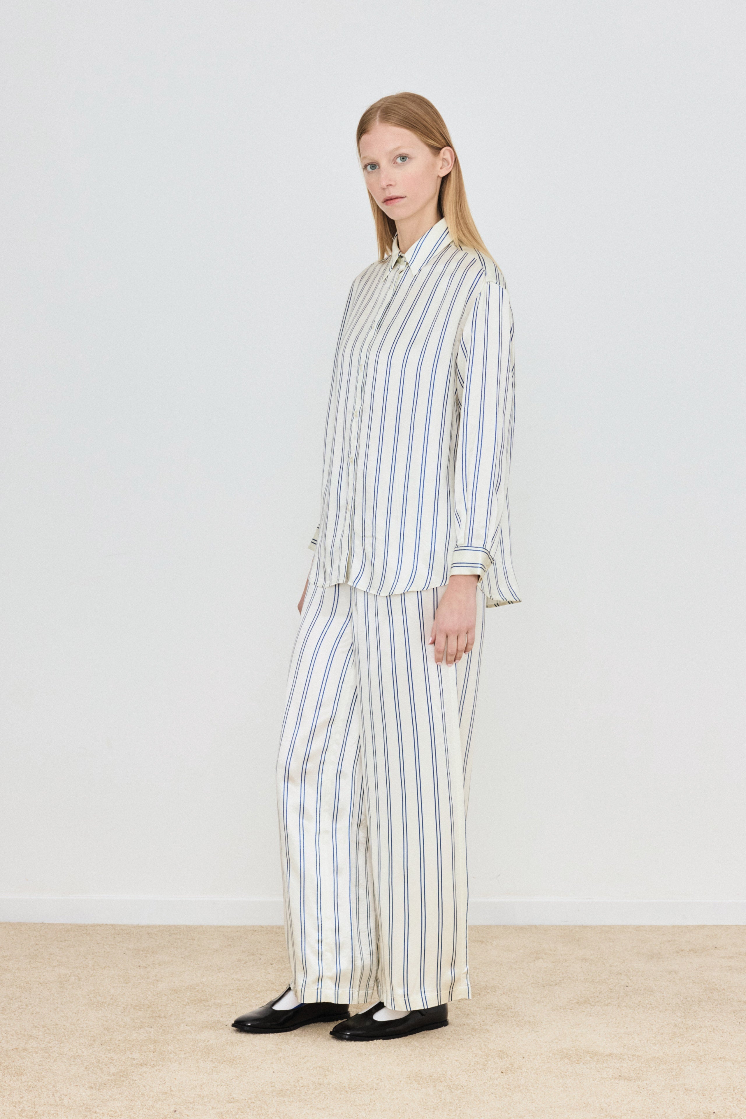 STRIPES ELASTICATED TROUSERS