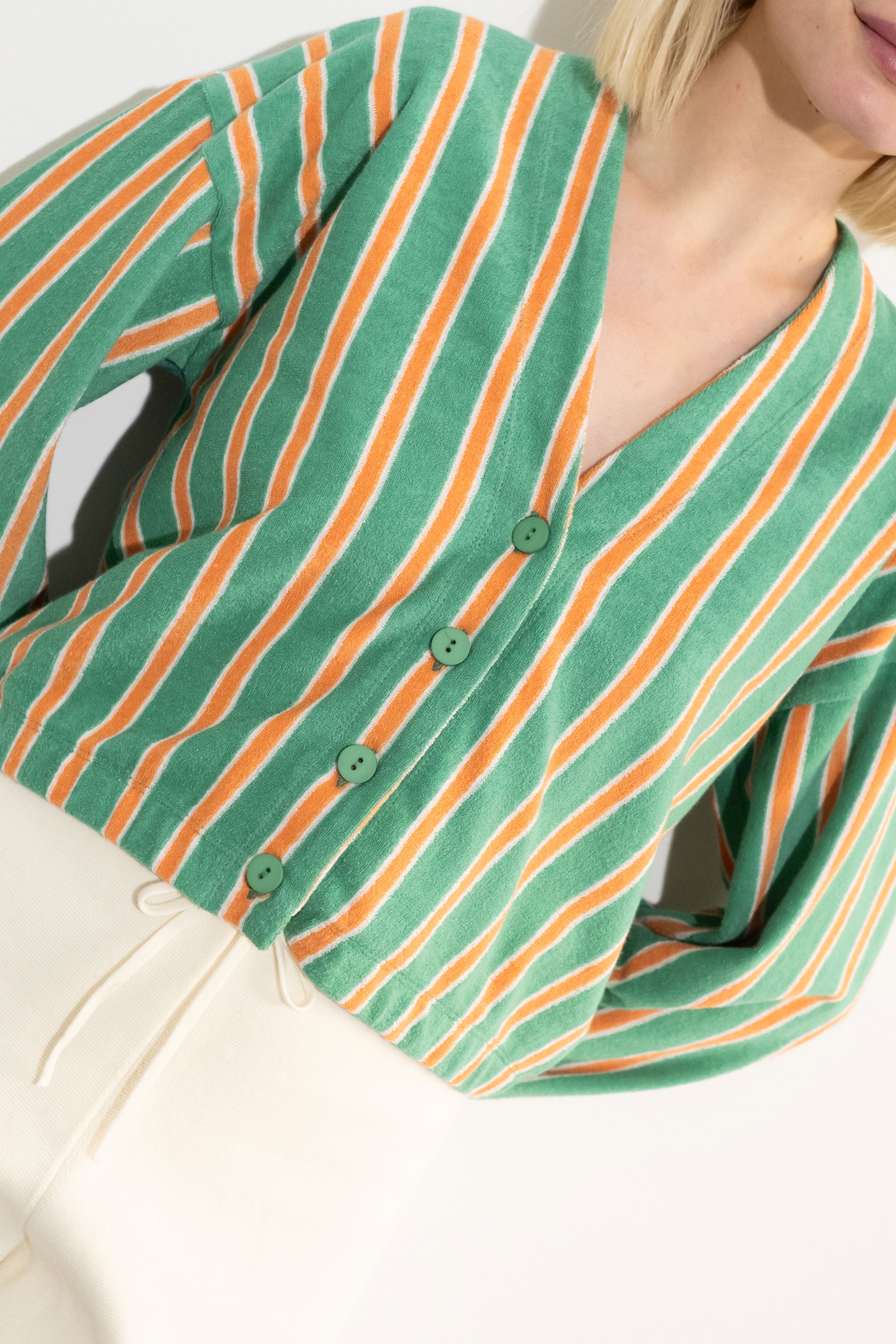 TOWEL STRIPED BOMBER