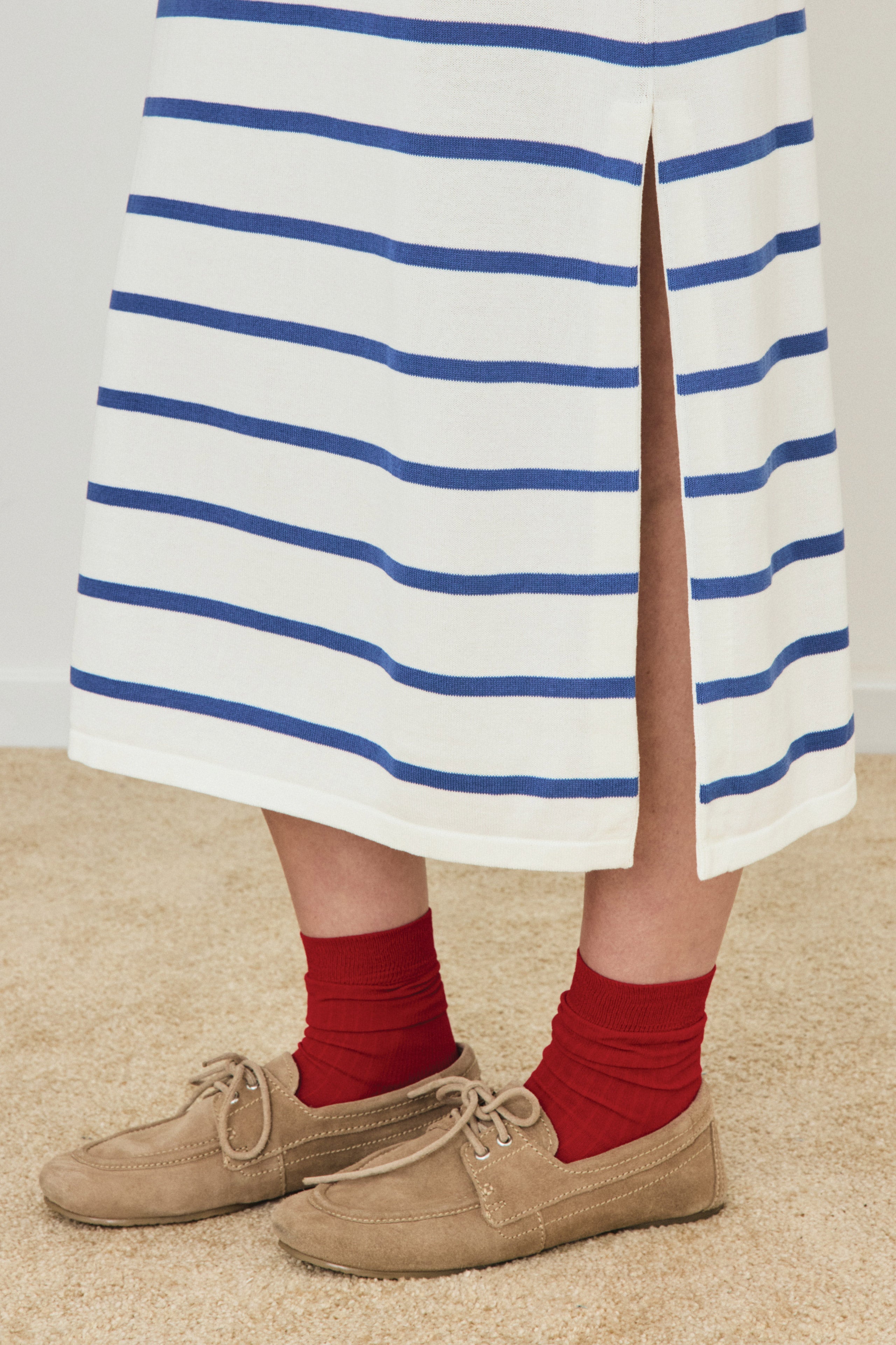 STRIPED POLO DRESS