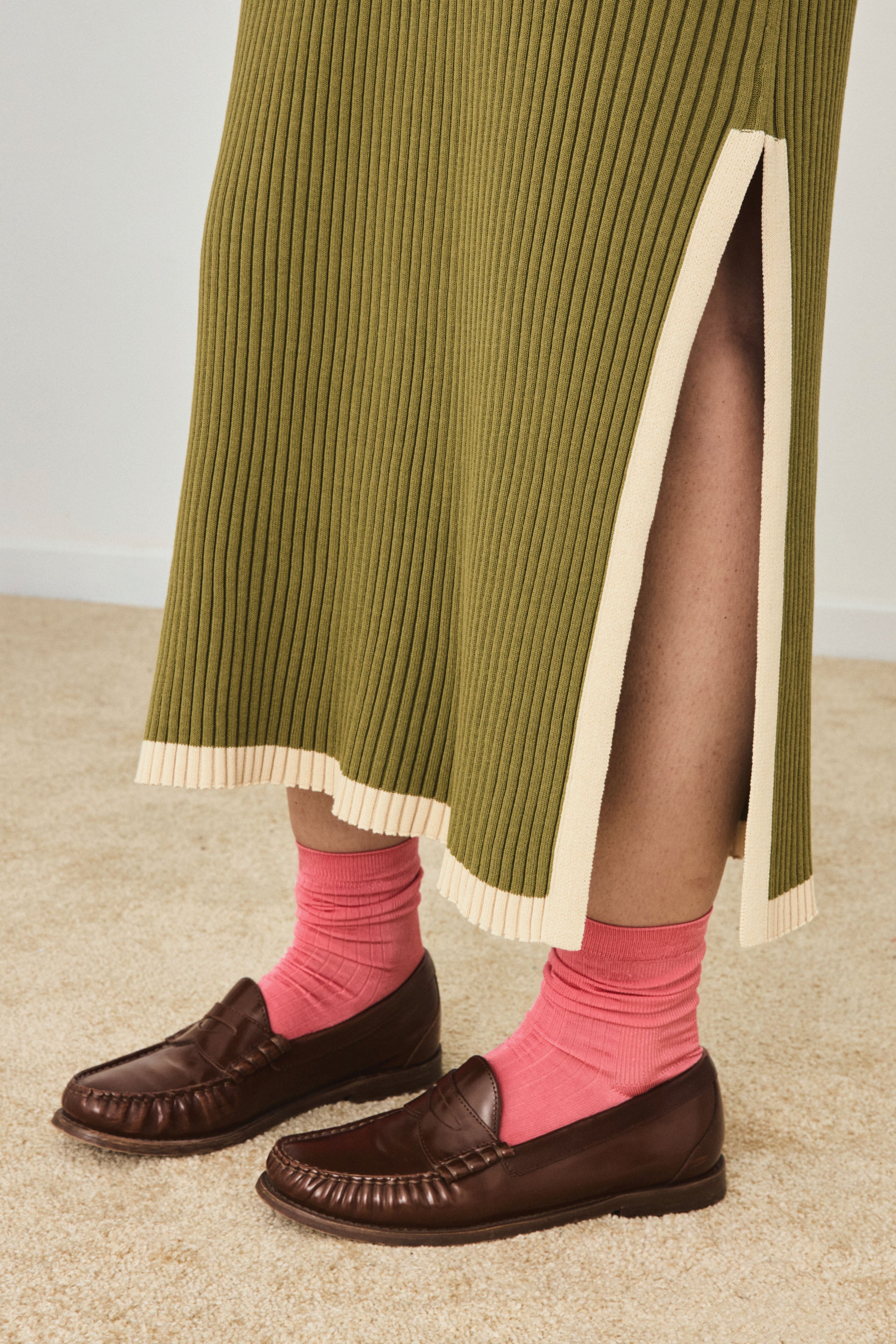 COLOR BLOCK POLO DRESS