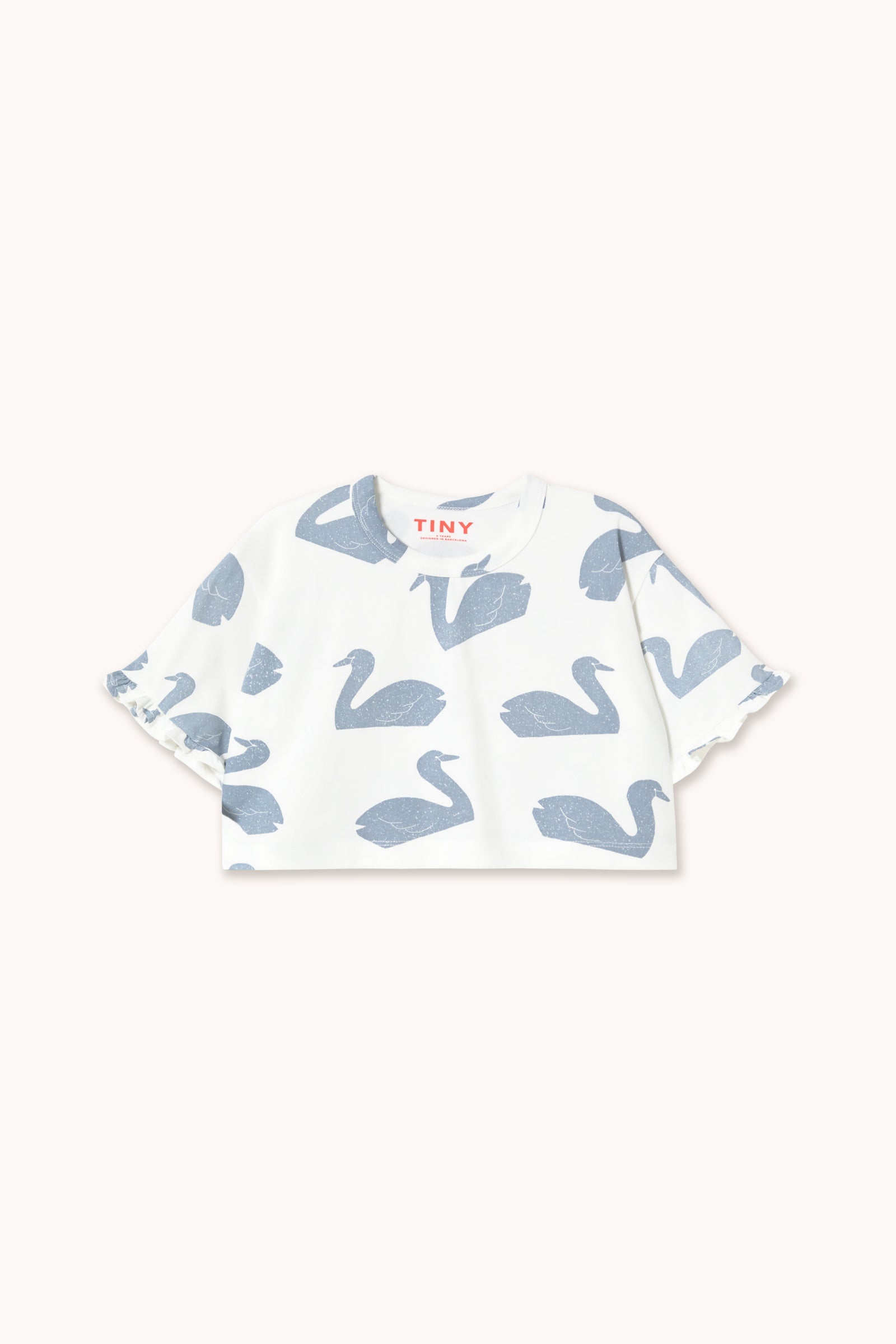 BIG SWANS KNITTED CROP TEE