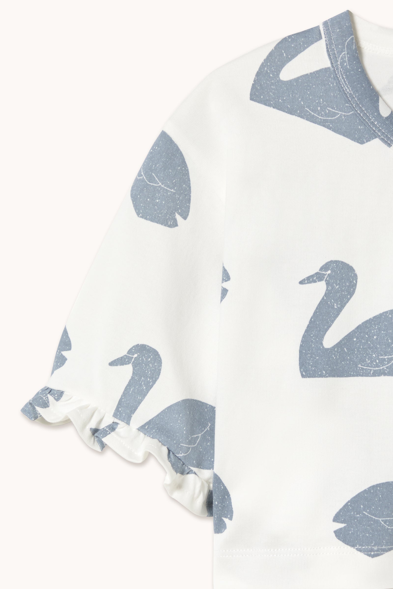 BIG SWANS KNITTED CROP TEE