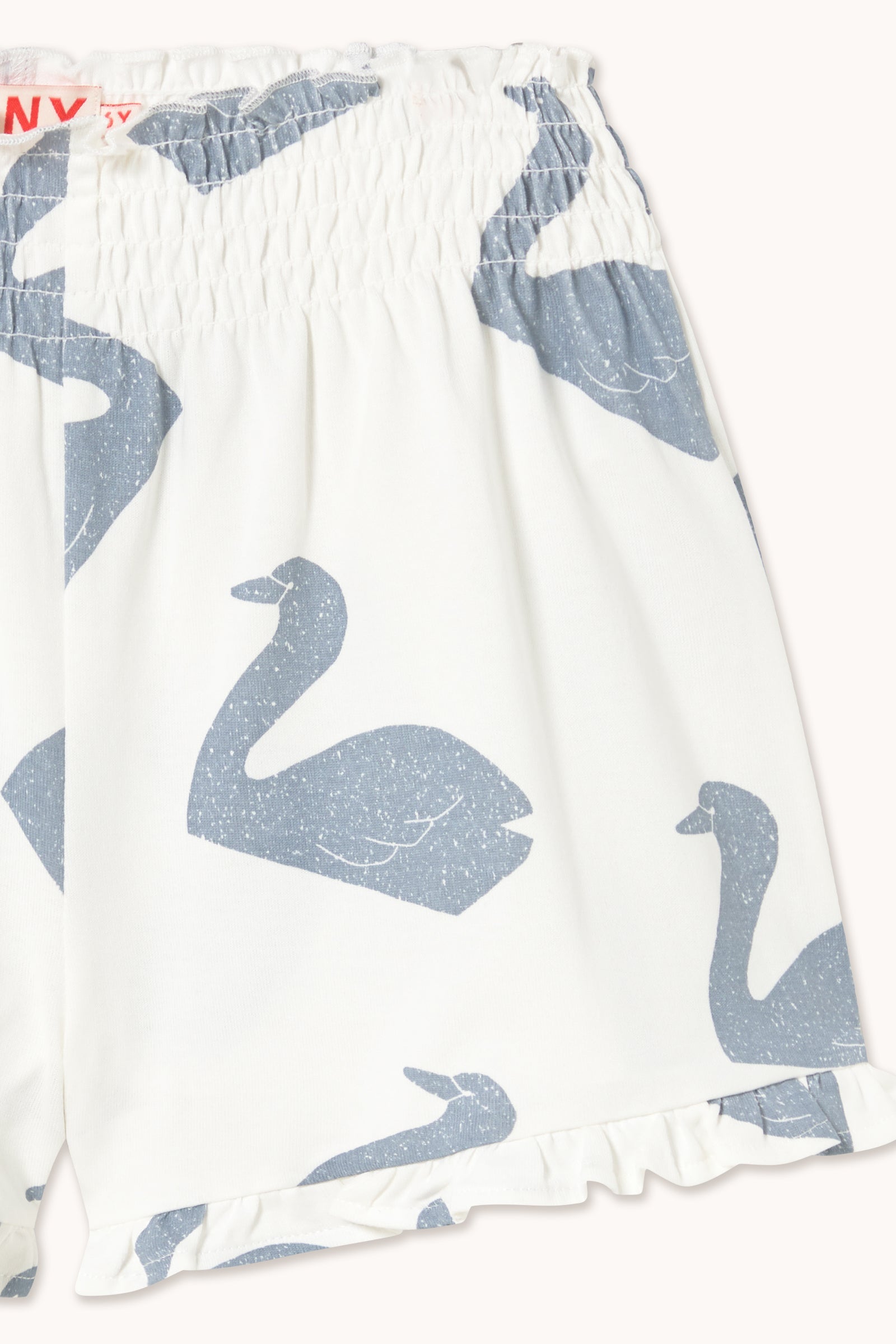 BIG SWANS KNITTED SMOCKED SHORTS