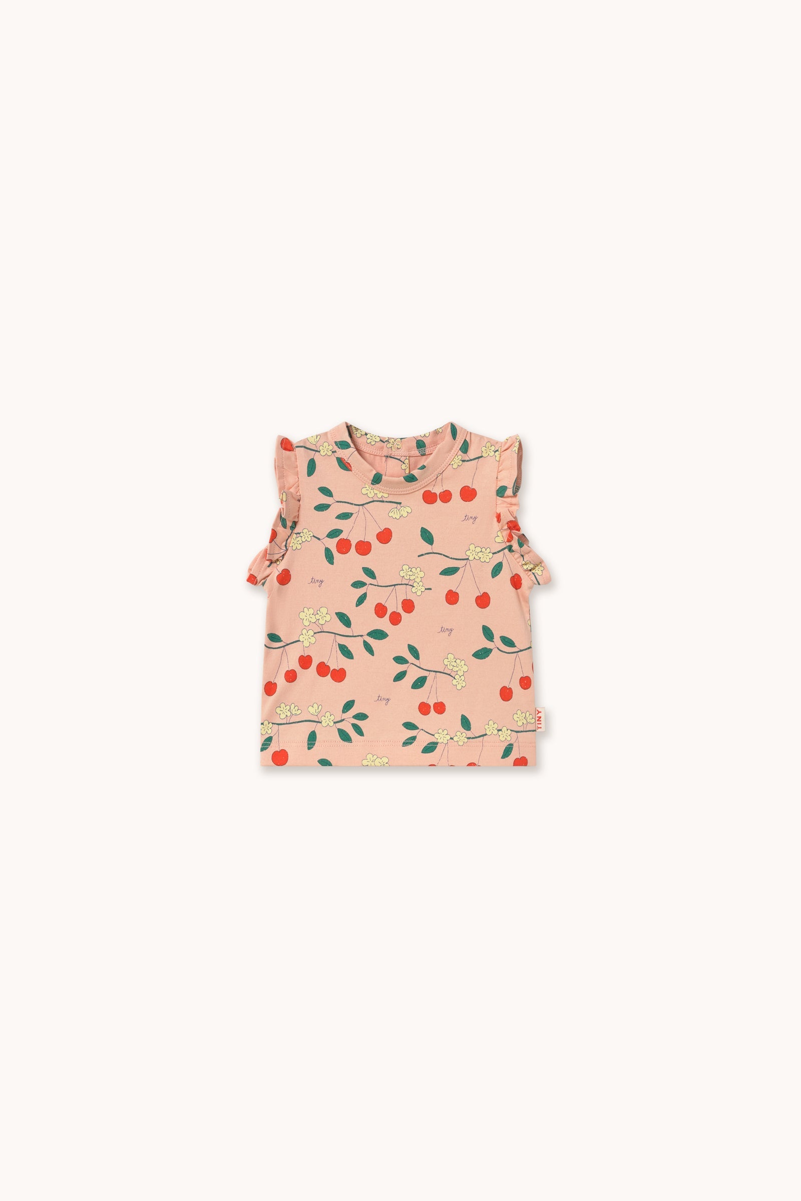 CHERRY TREES FRILL TEE