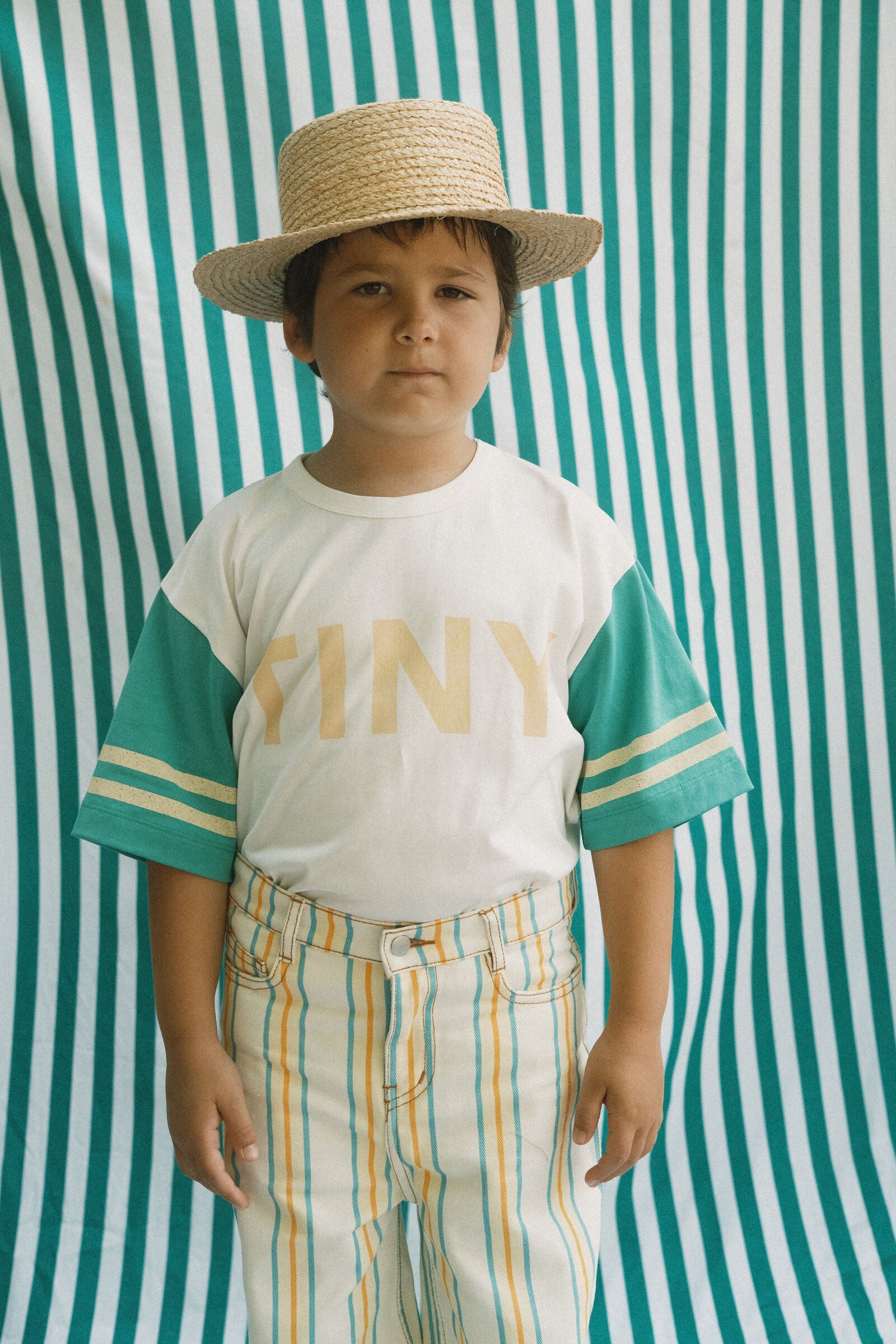 STRIPES LOGO TEE