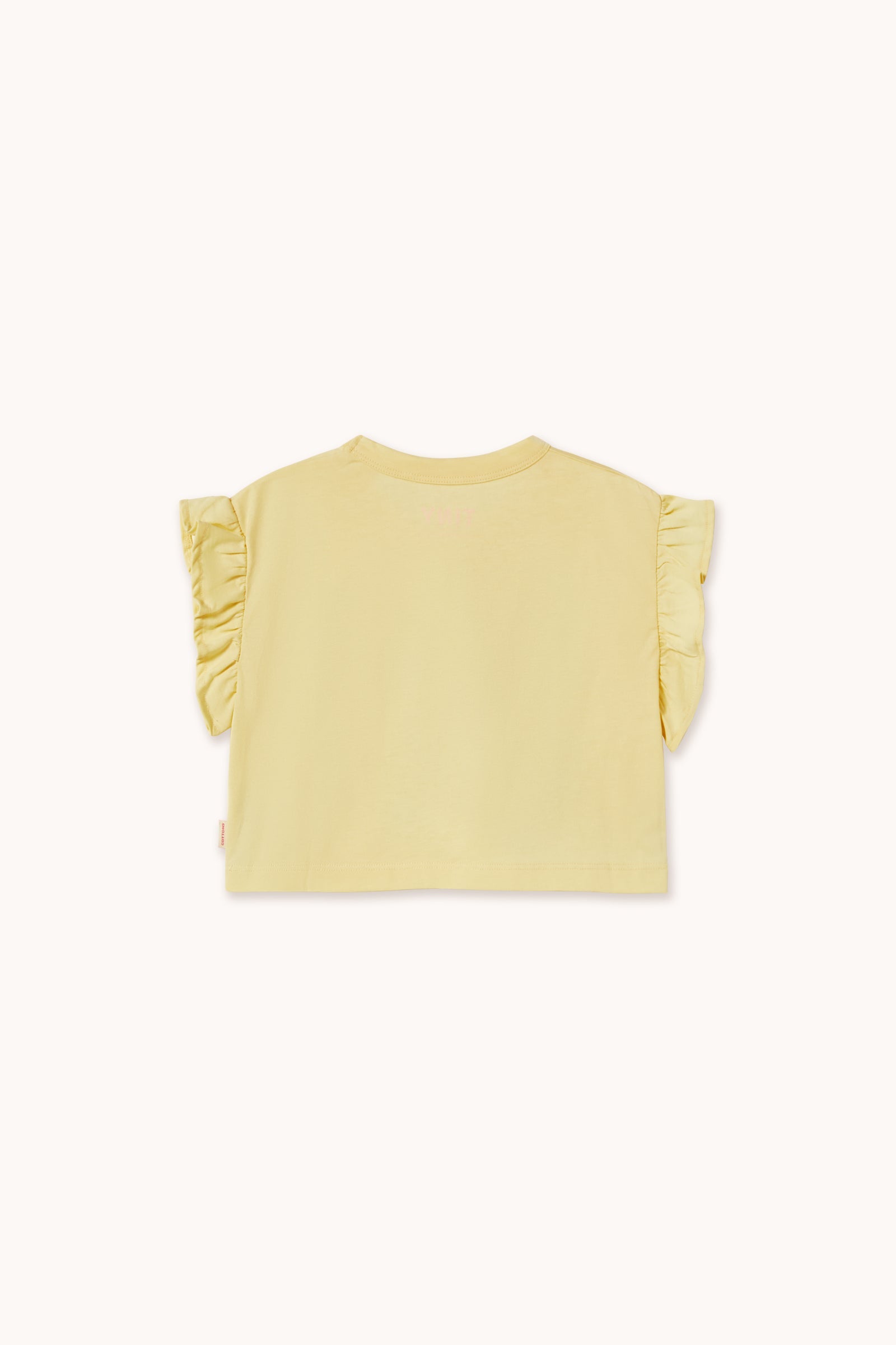 YELLOW FLOWERS GRAPHIC CROP TEE
