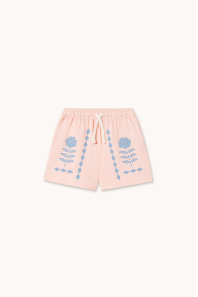 FLOWER PATTERN GRAPHIC SHORTS