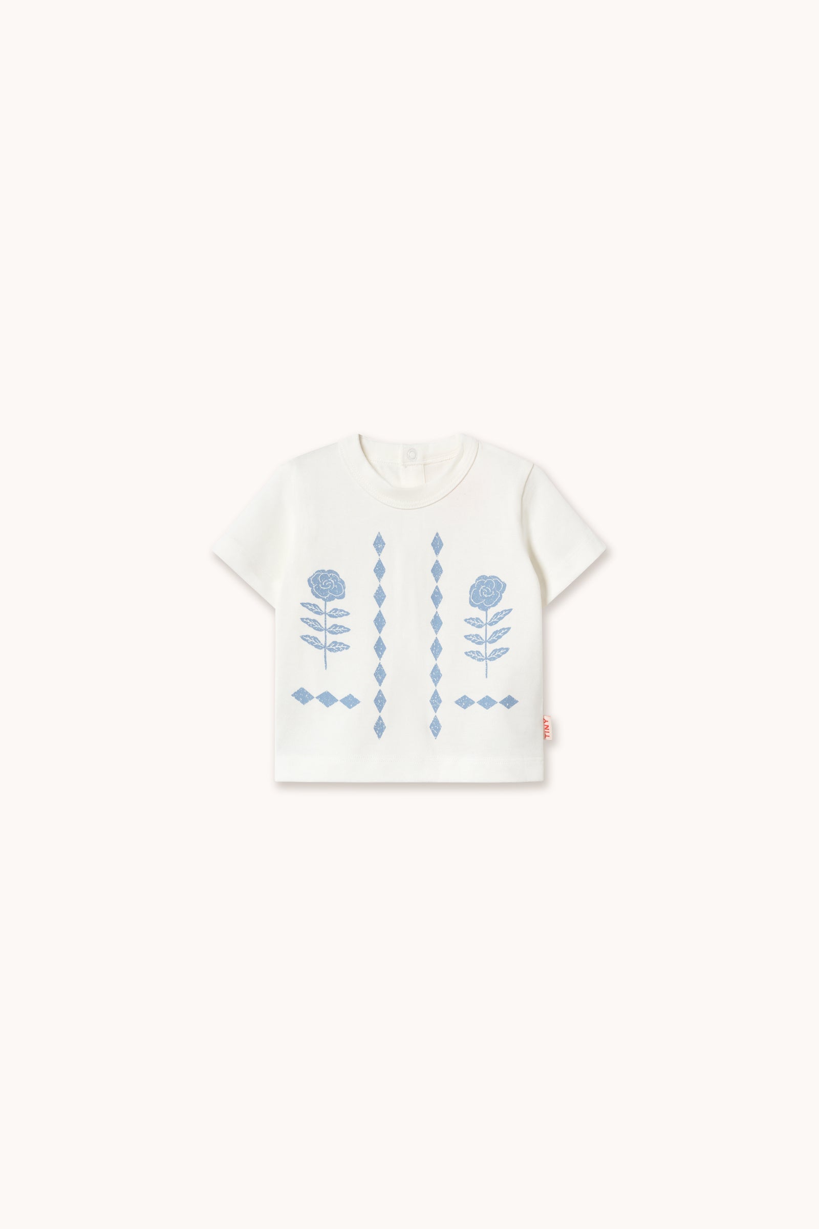 FLOWER PATTERN GRAPHIC BABY TEE
