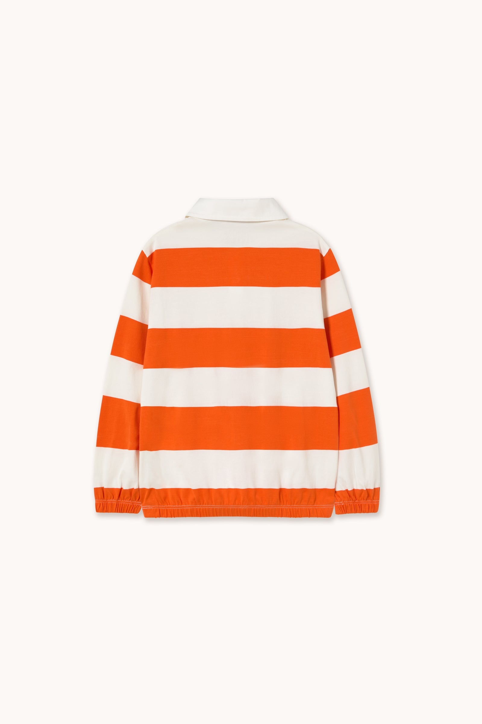 STRIPES KNIT POLO SLEEVE TEE