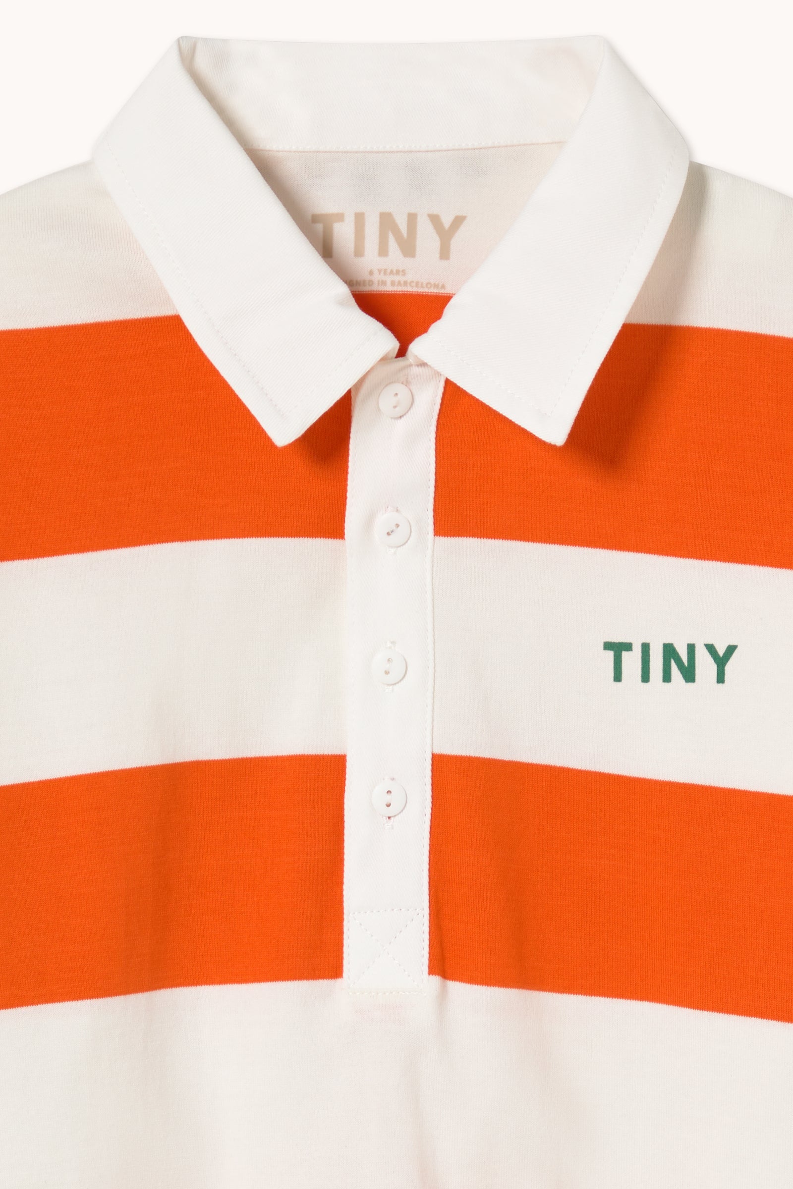 STRIPES KNIT POLO SLEEVE TEE