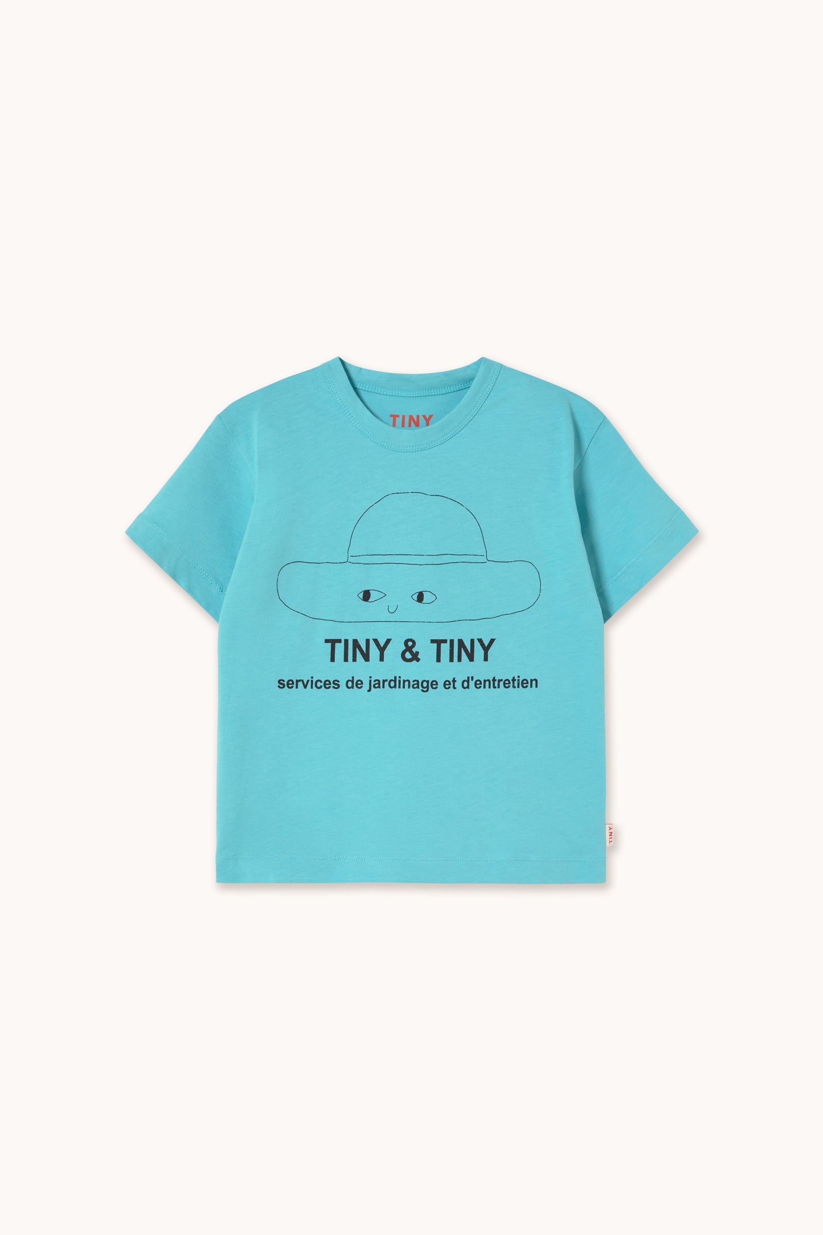 TINY HAT CYAN GRAPHIC TEE