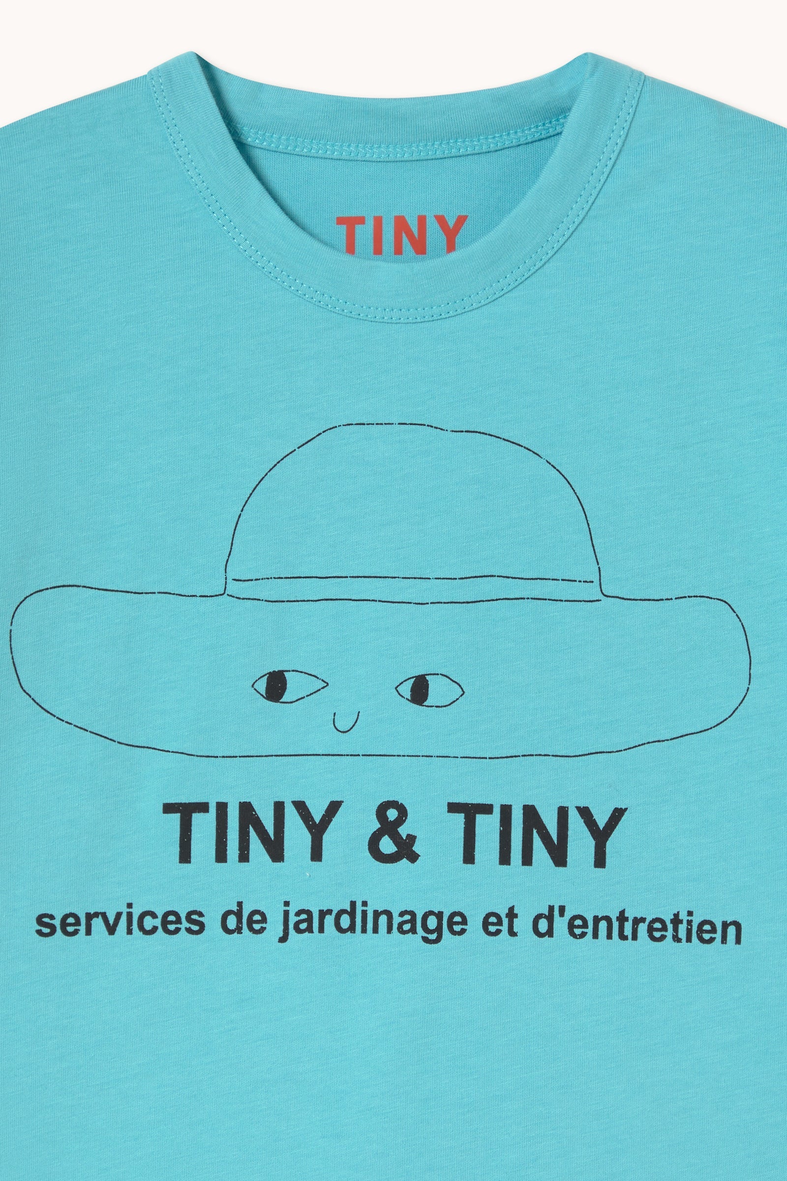 TINY HAT CYAN GRAPHIC TEE