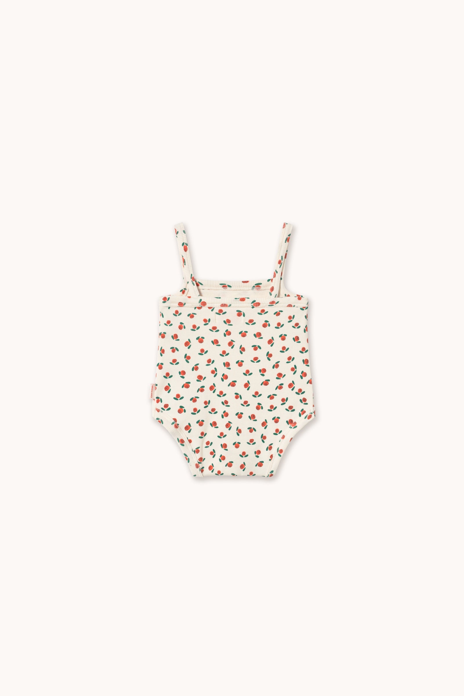 TINY ROSES RIB SLEEVELESS BODY