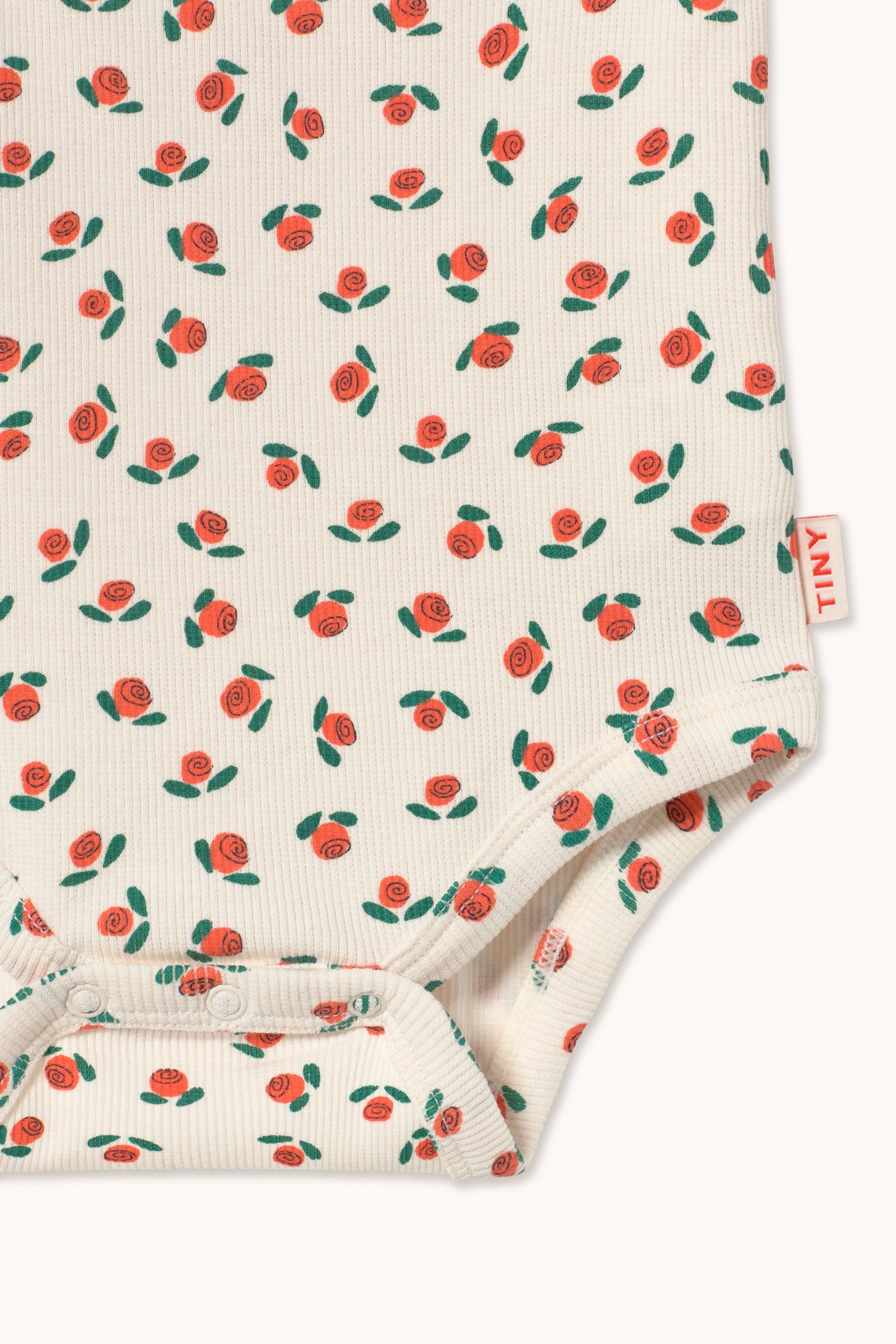 TINY ROSES RIB SLEEVELESS BODY