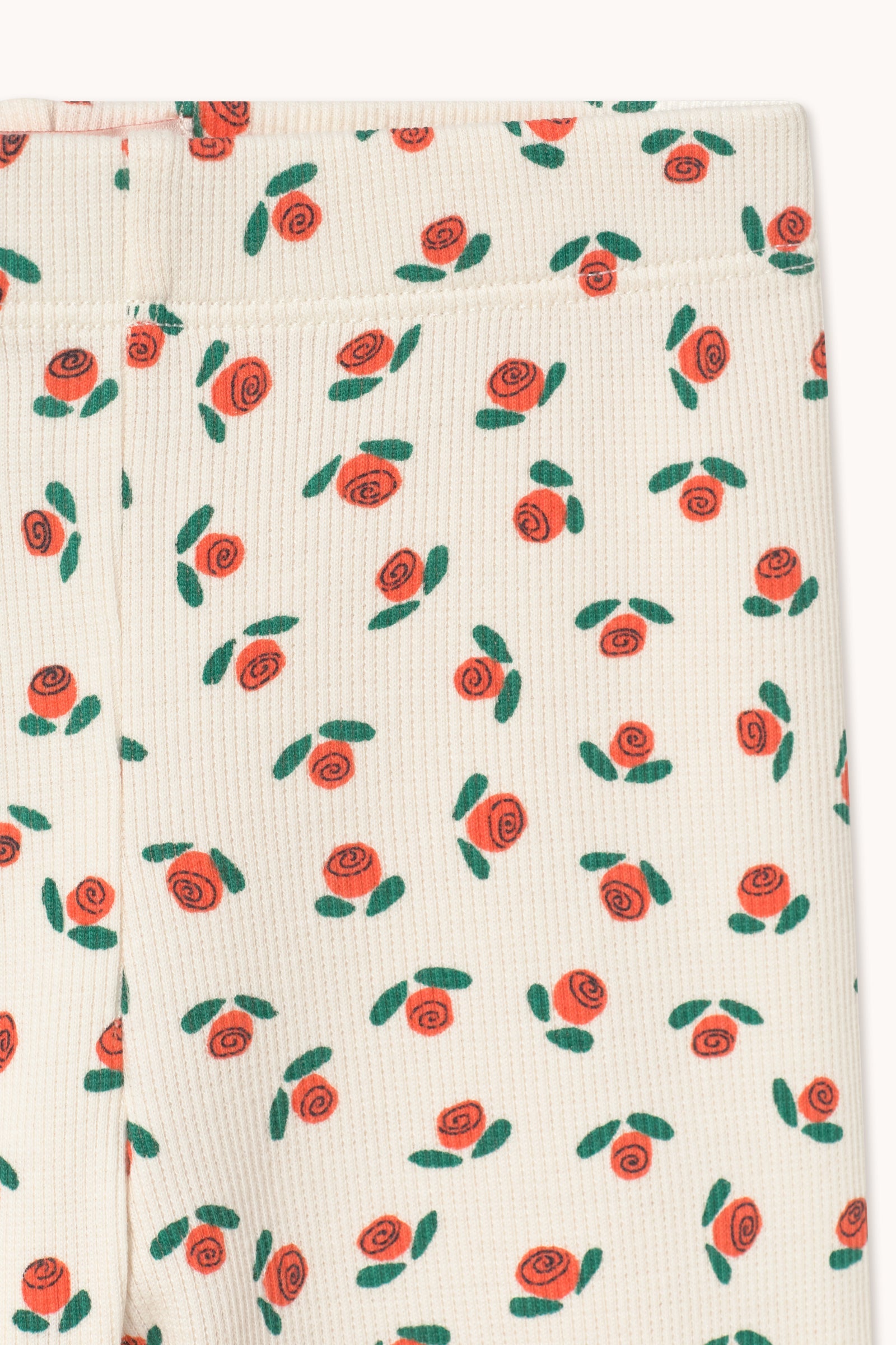 TINY ROSES RIB BABY PANT