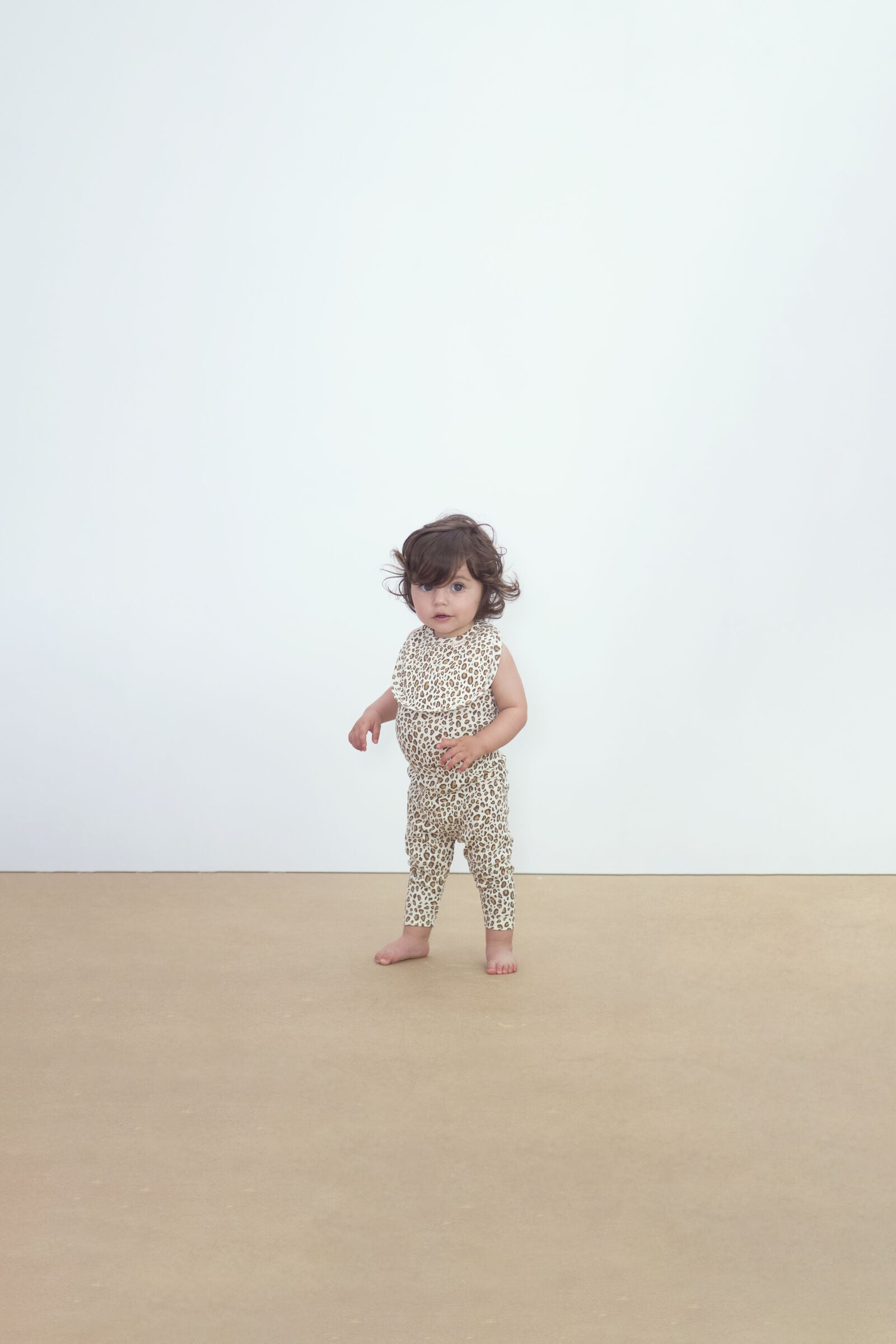 ANIMAL PRINT RIB BABY PANT