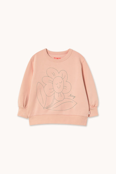 TINY FLOWER GRAPHIC SWEATSHIRT