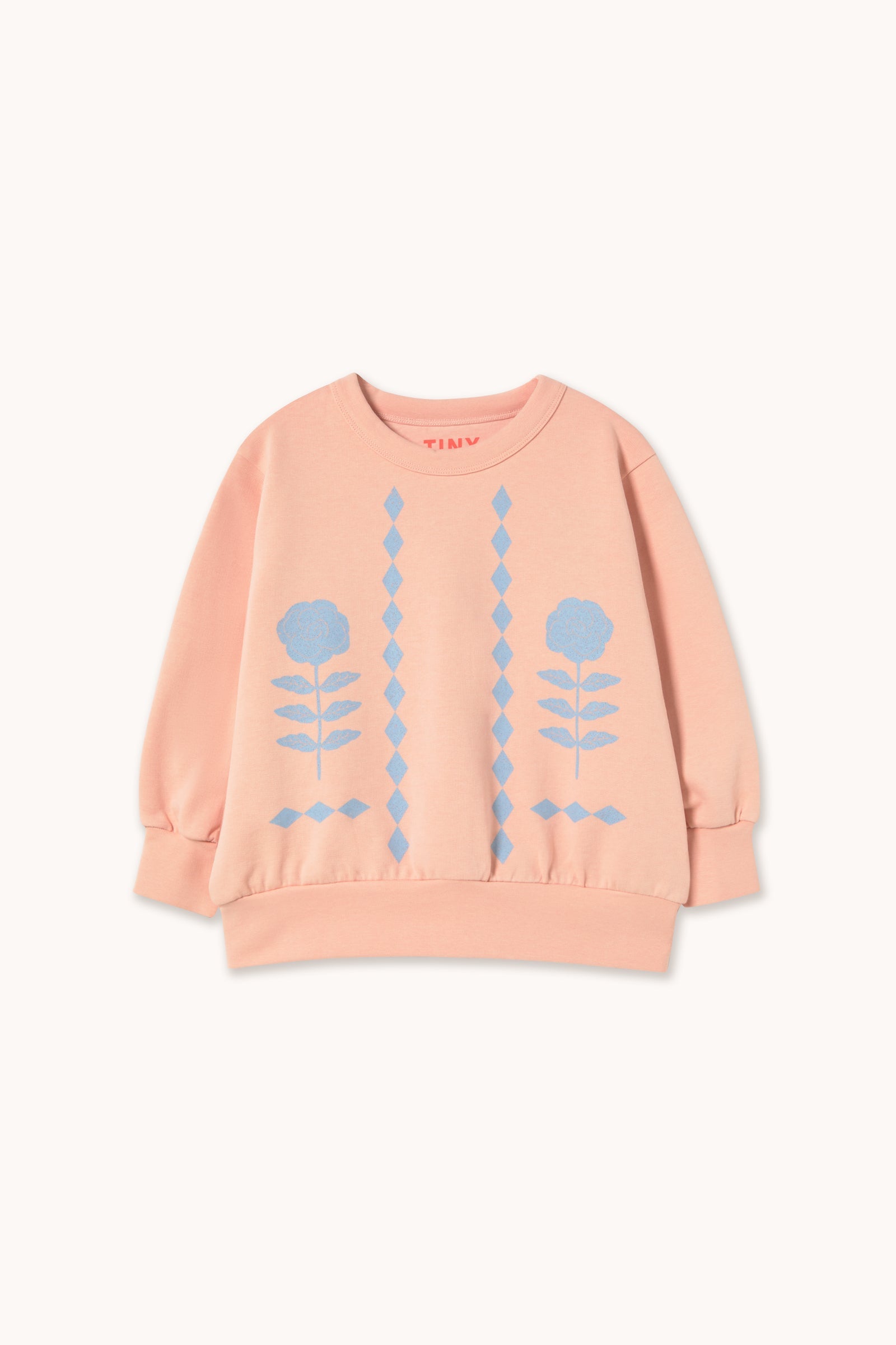 FLOWER PATTERN GRAPHIC SWEATSHIRT