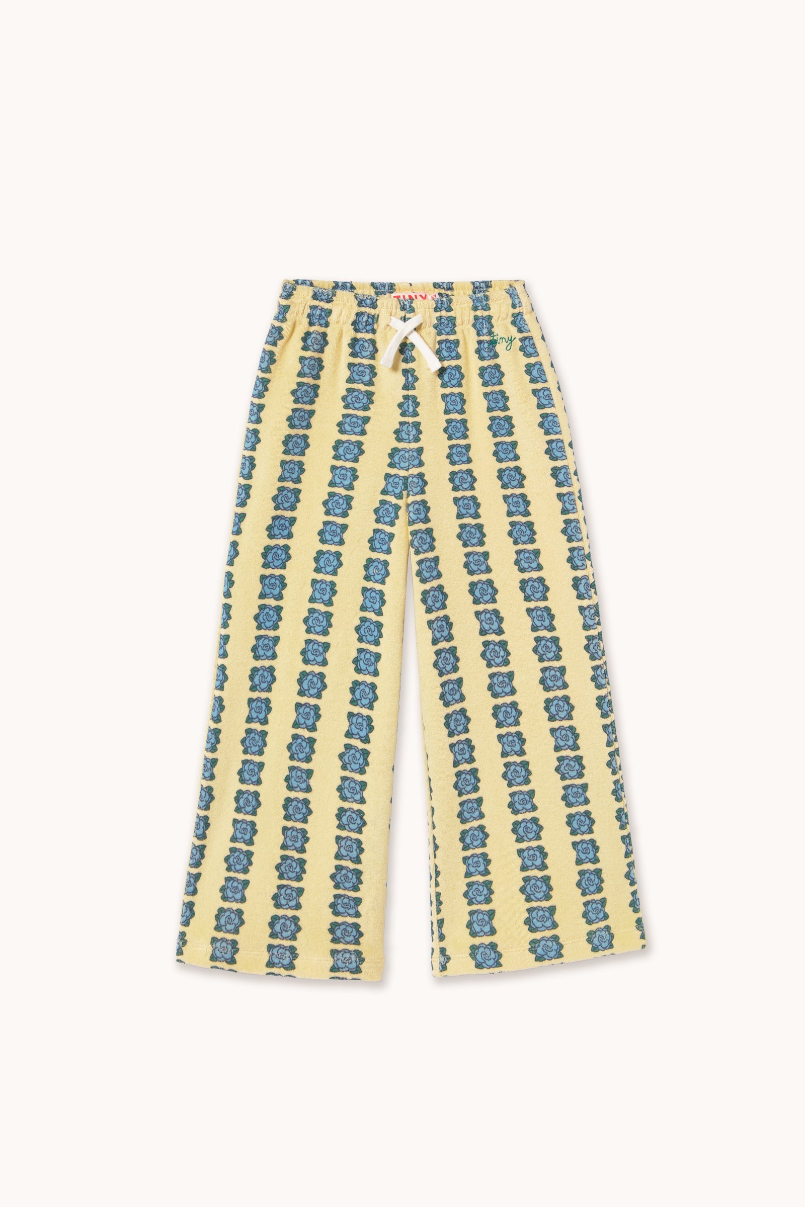 BLUE FLOWERS TOWEL PANT