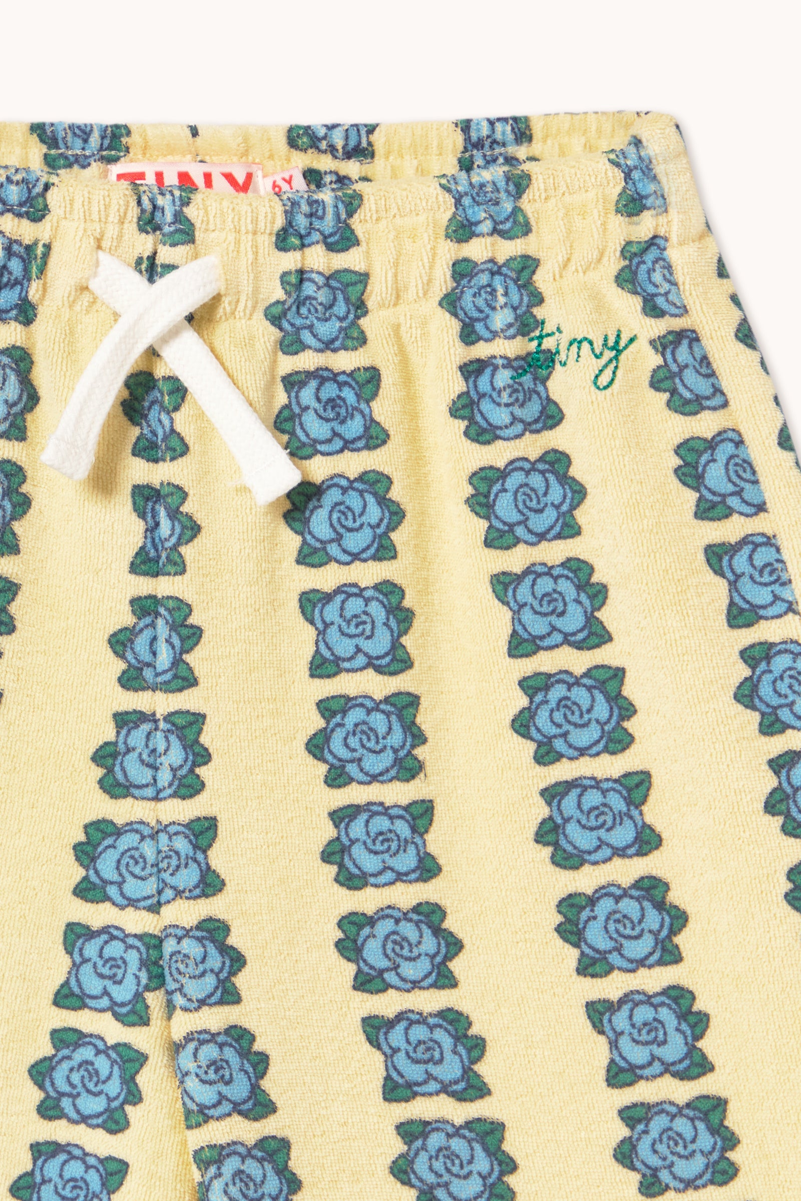BLUE FLOWERS TOWEL PANT