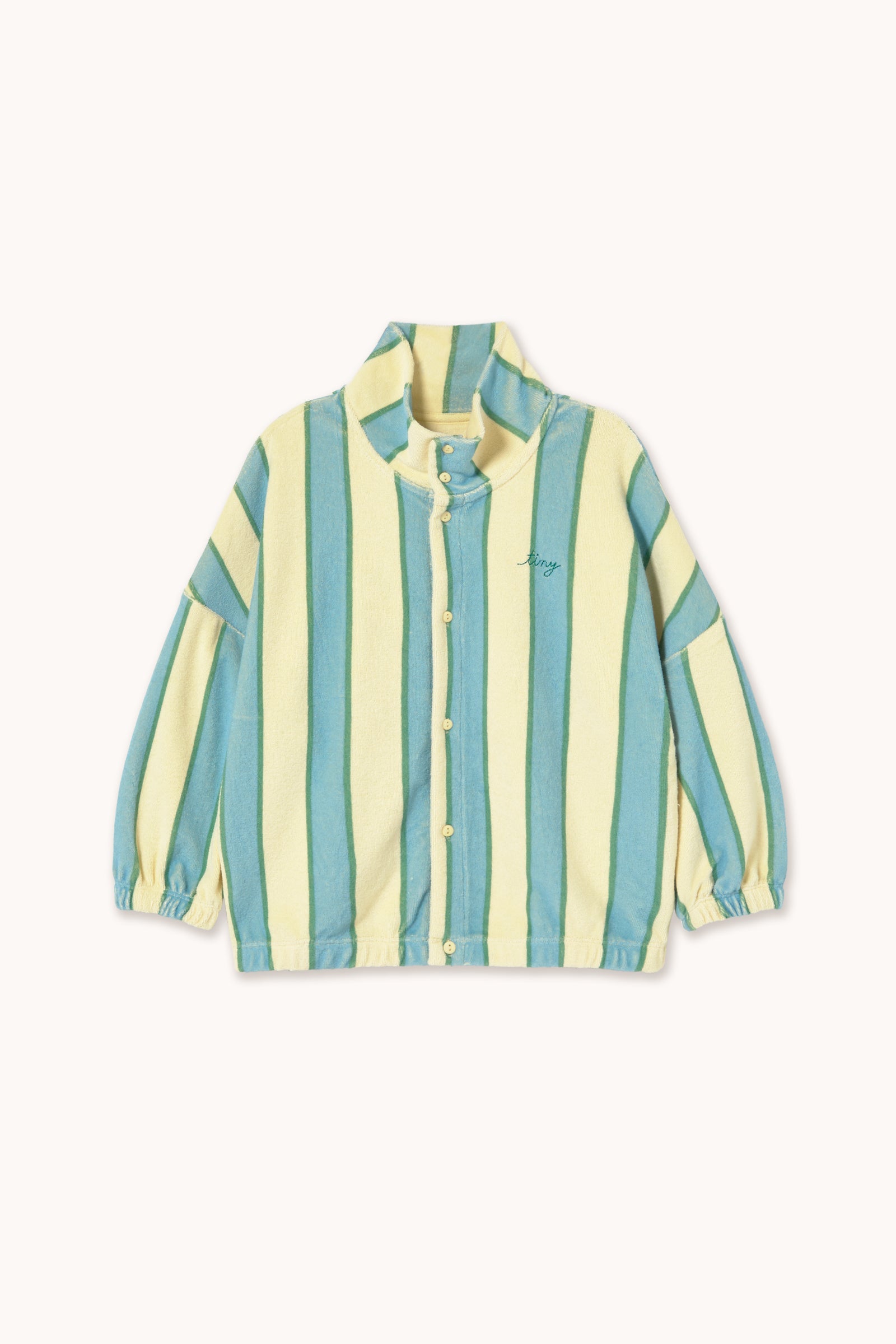 RETRO STRIPES TOWEL MOCKNECK SWEATSHIRT