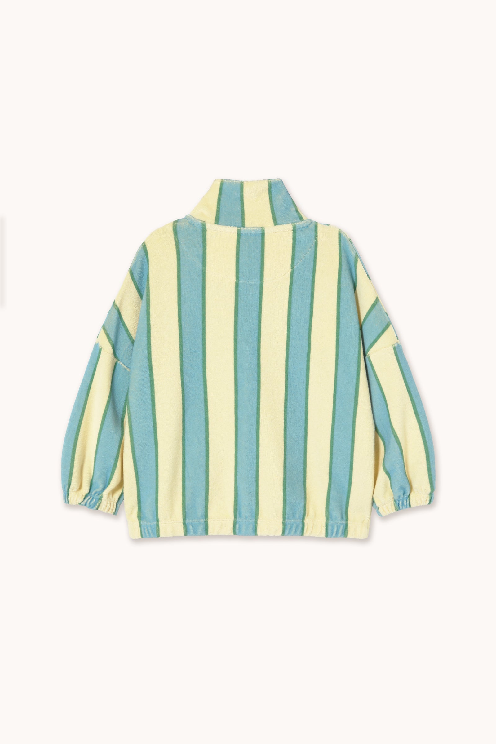 RETRO STRIPES TOWEL MOCKNECK SWEATSHIRT