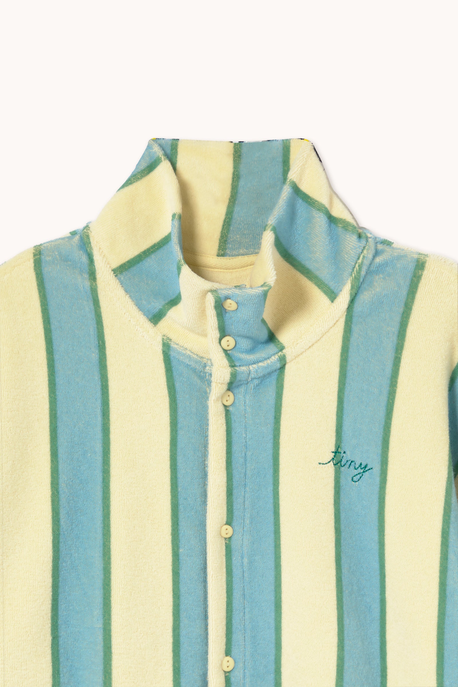 RETRO STRIPES TOWEL MOCKNECK SWEATSHIRT