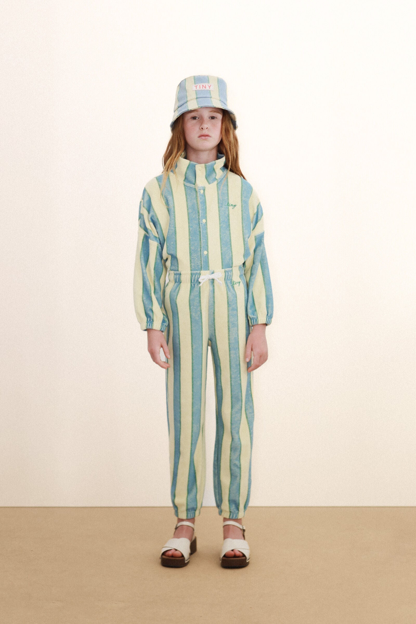 RETRO STRIPES TOWEL MOCKNECK SWEATSHIRT