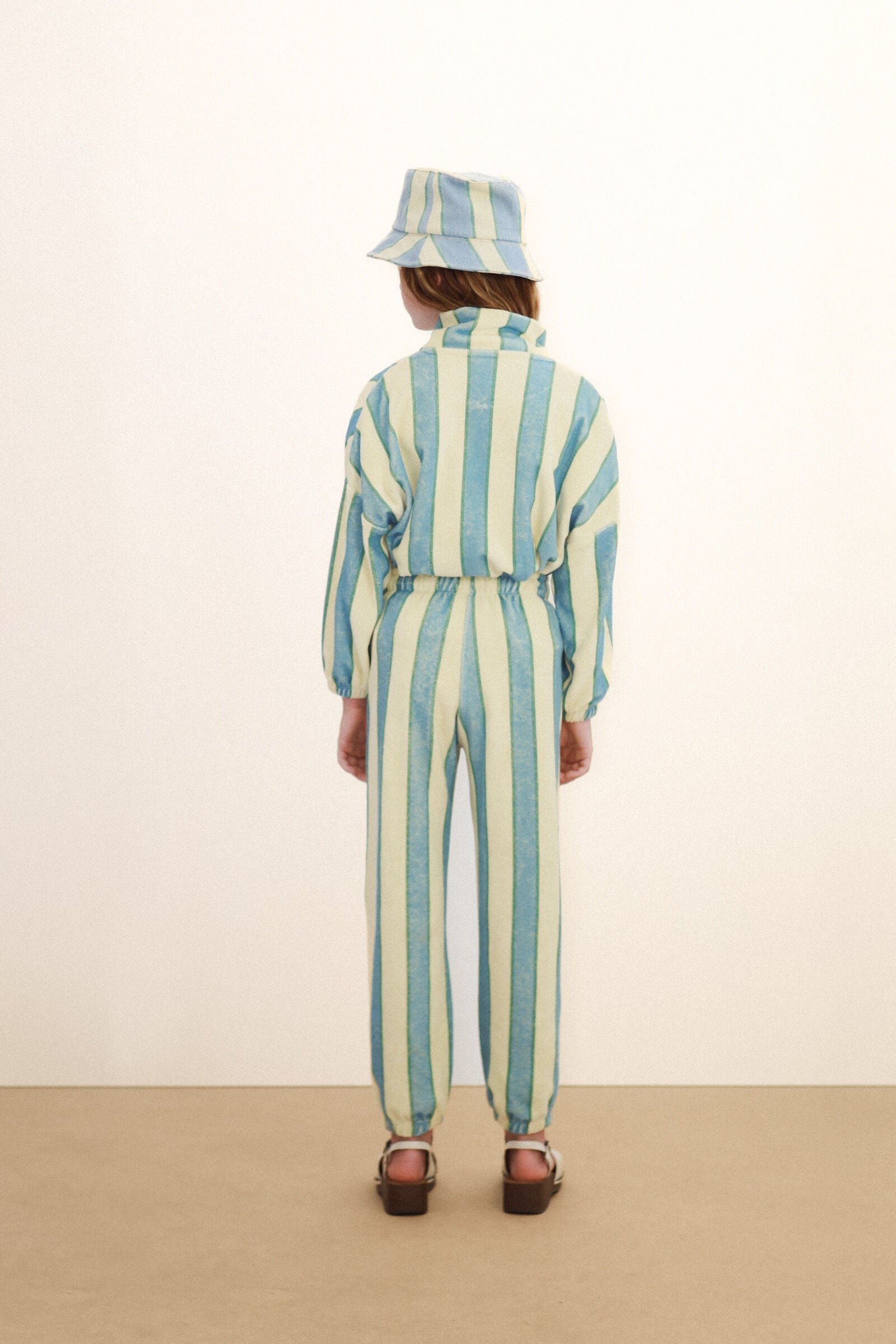 RETRO STRIPES TOWEL MOCKNECK SWEATSHIRT